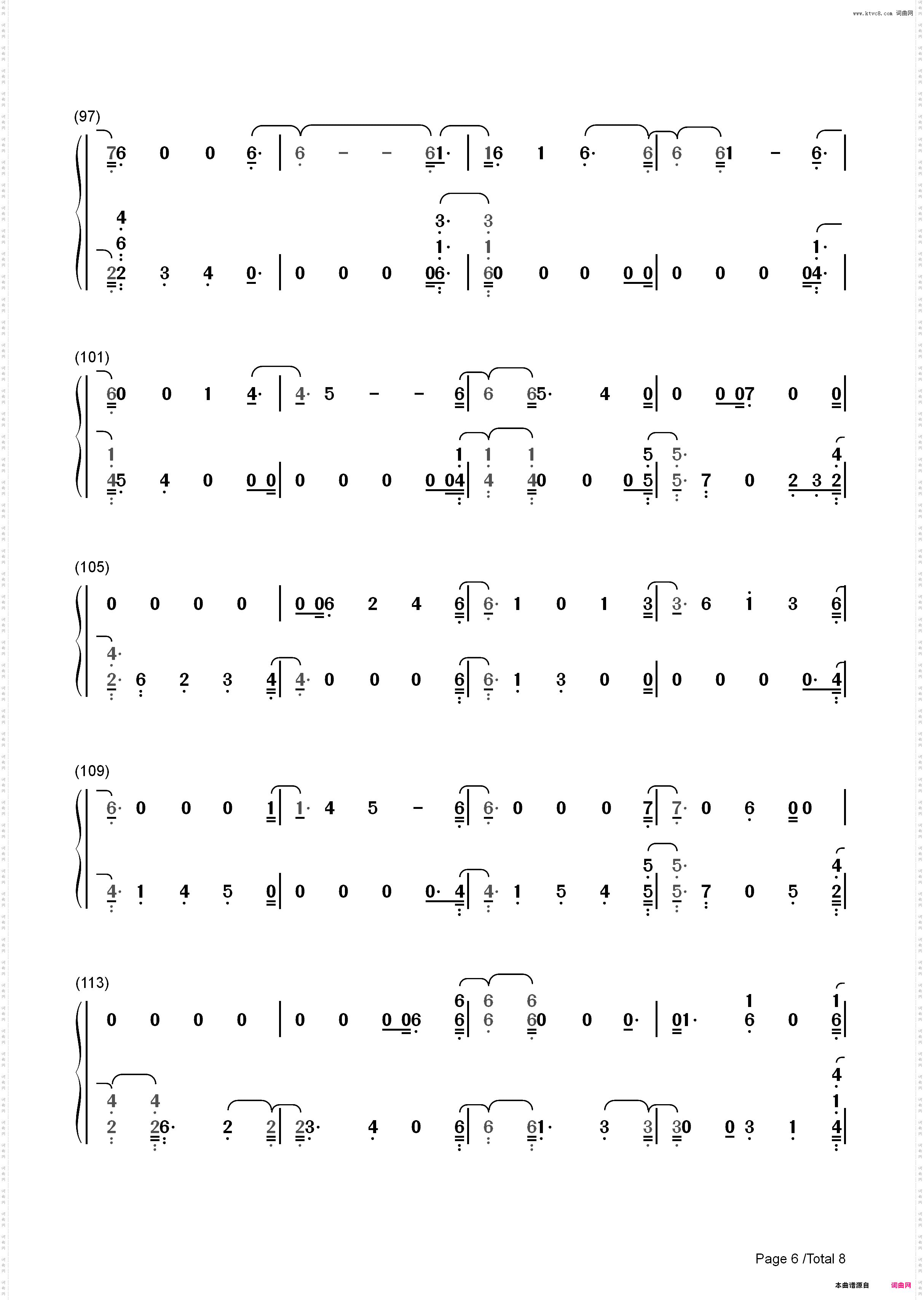 Dancing With Our Hands Tied-Taylor Swift_简谱版