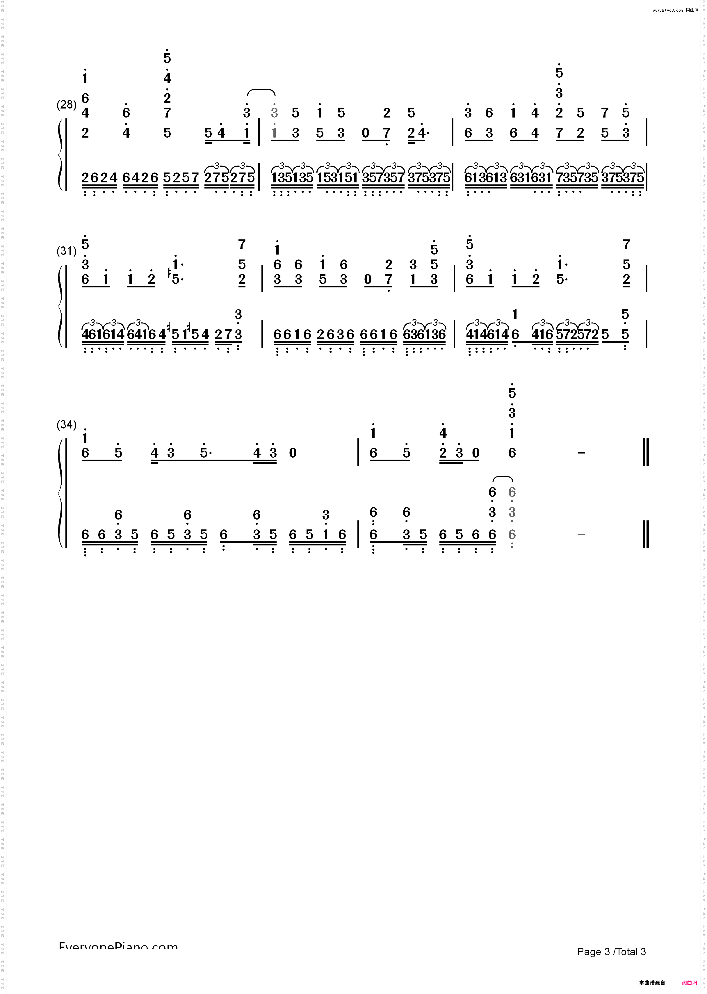虹の空-火影忍者疾风传片尾曲_简谱版