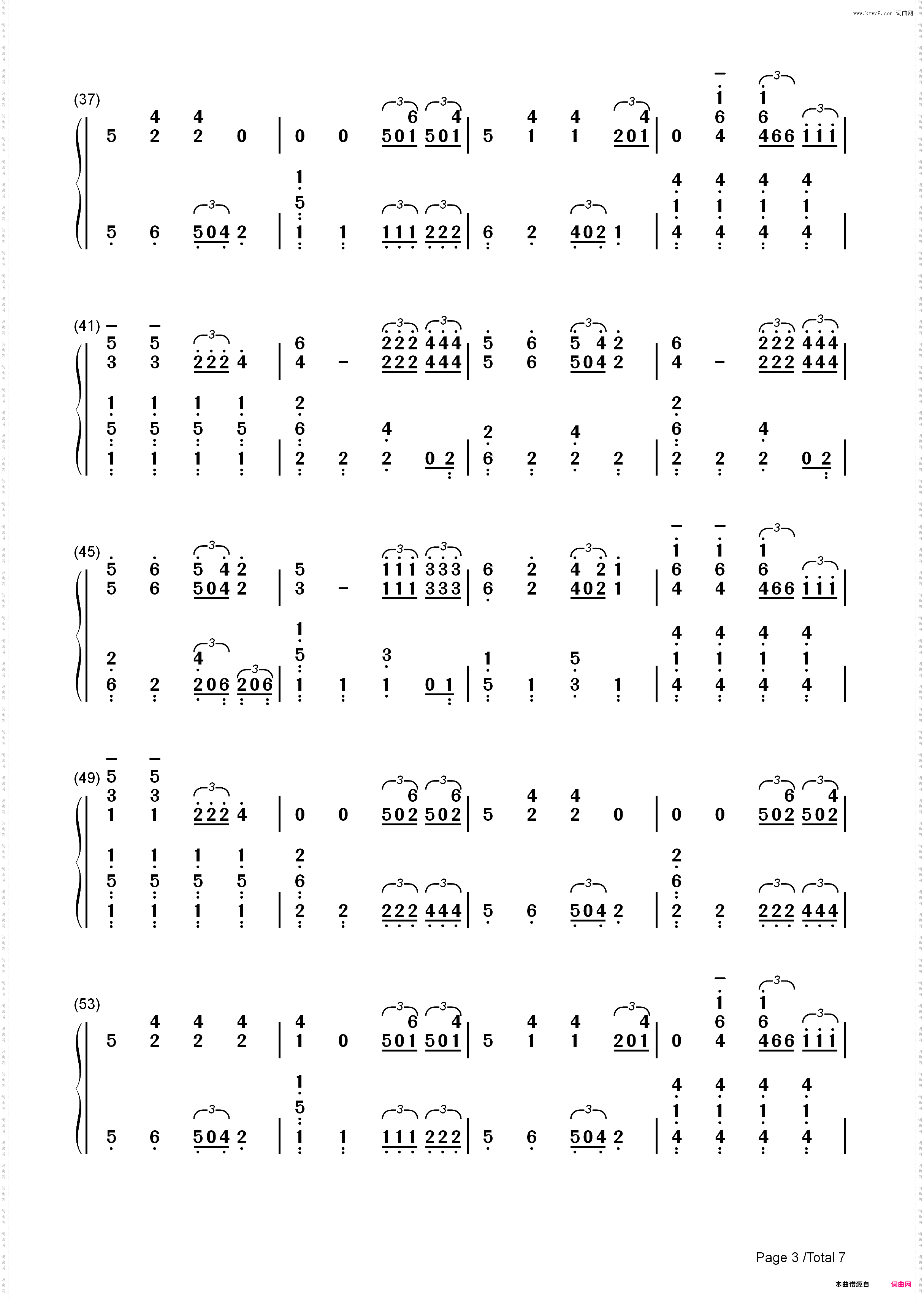 Sail-Awolnation_简谱版