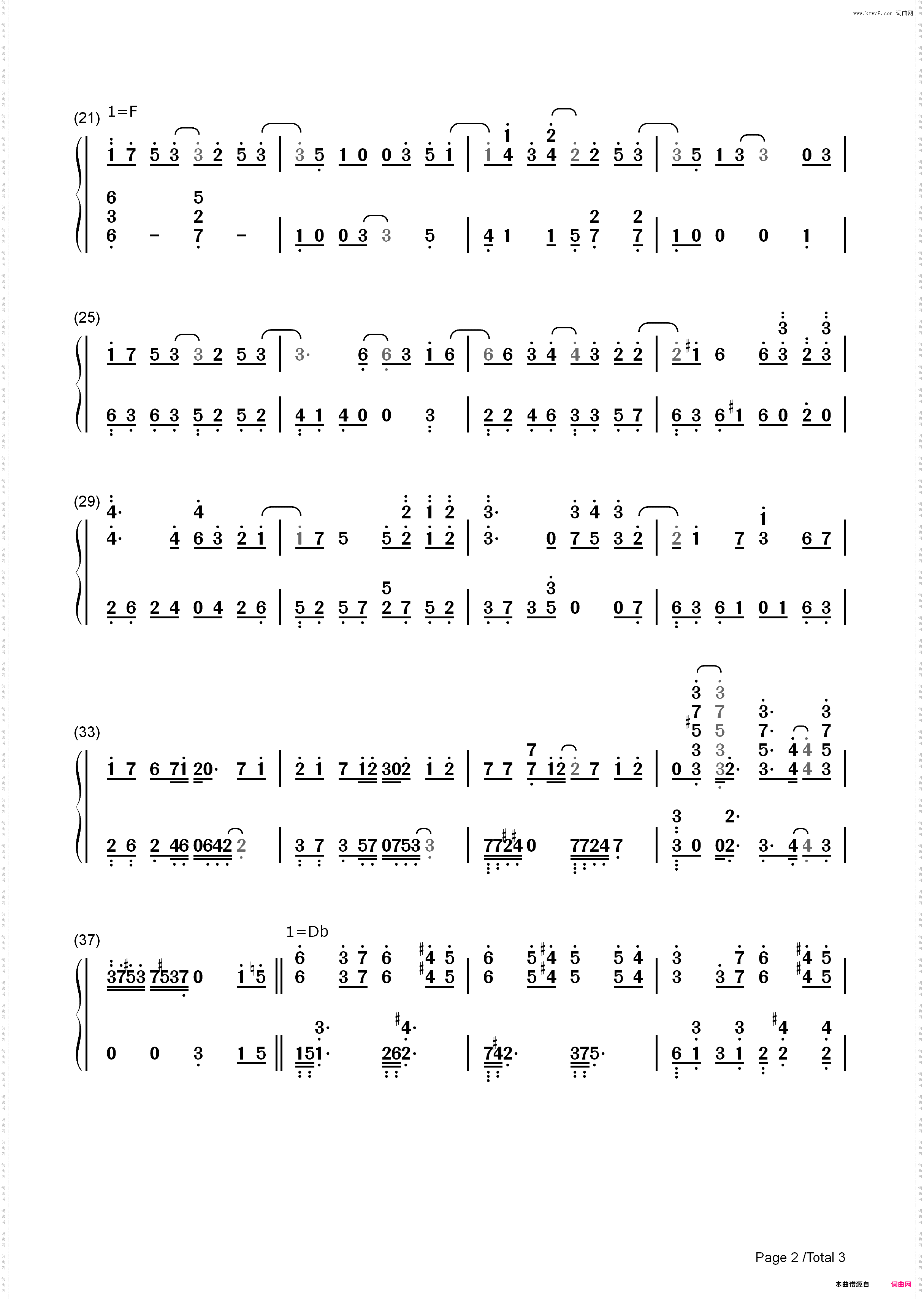 Unfinished-加速世界ED_简谱版
