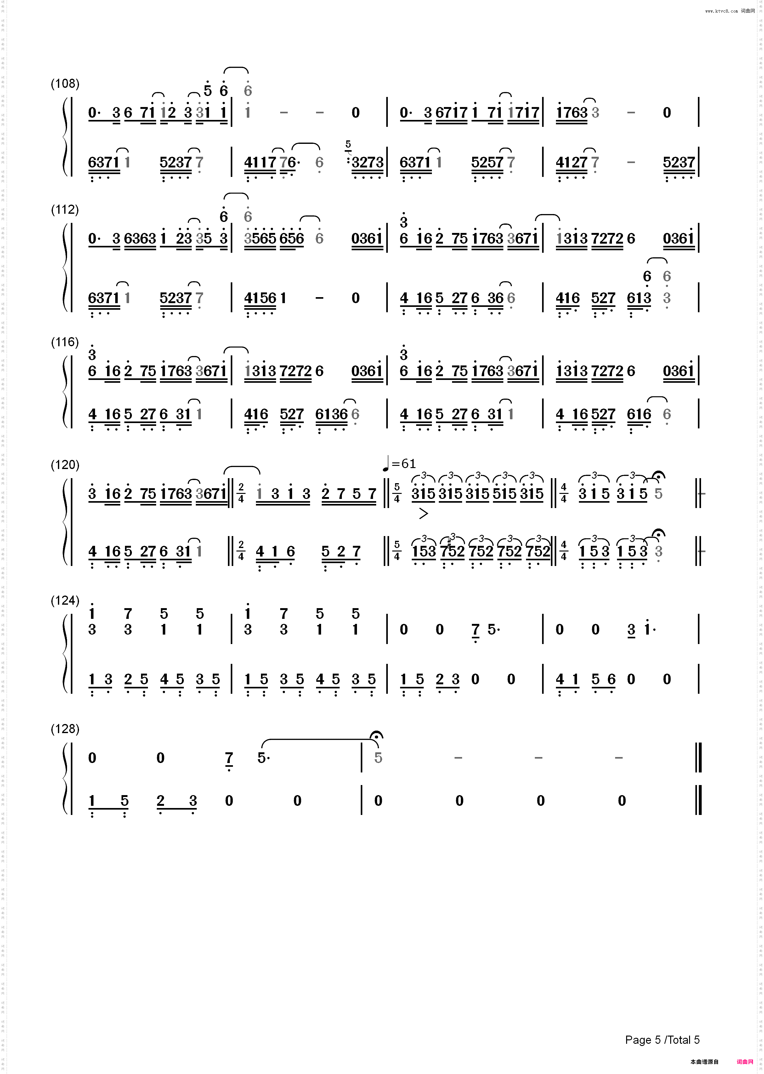 Longing & Love-乔治温斯顿_简谱版