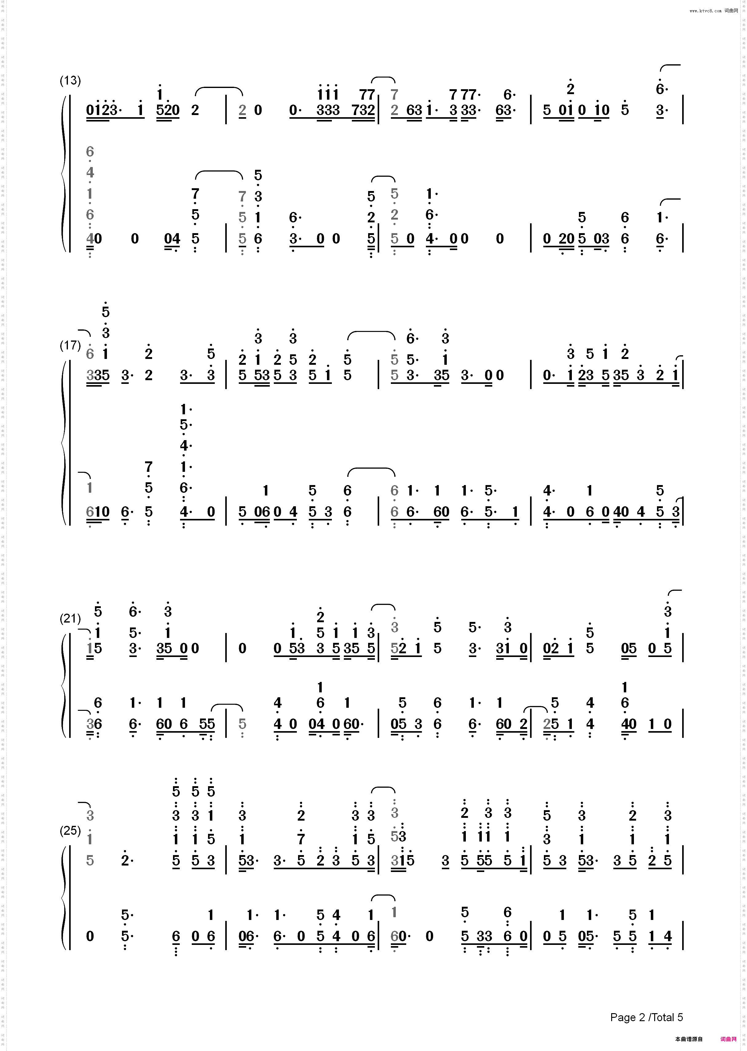 My Type-The Chainsmokers_简谱版