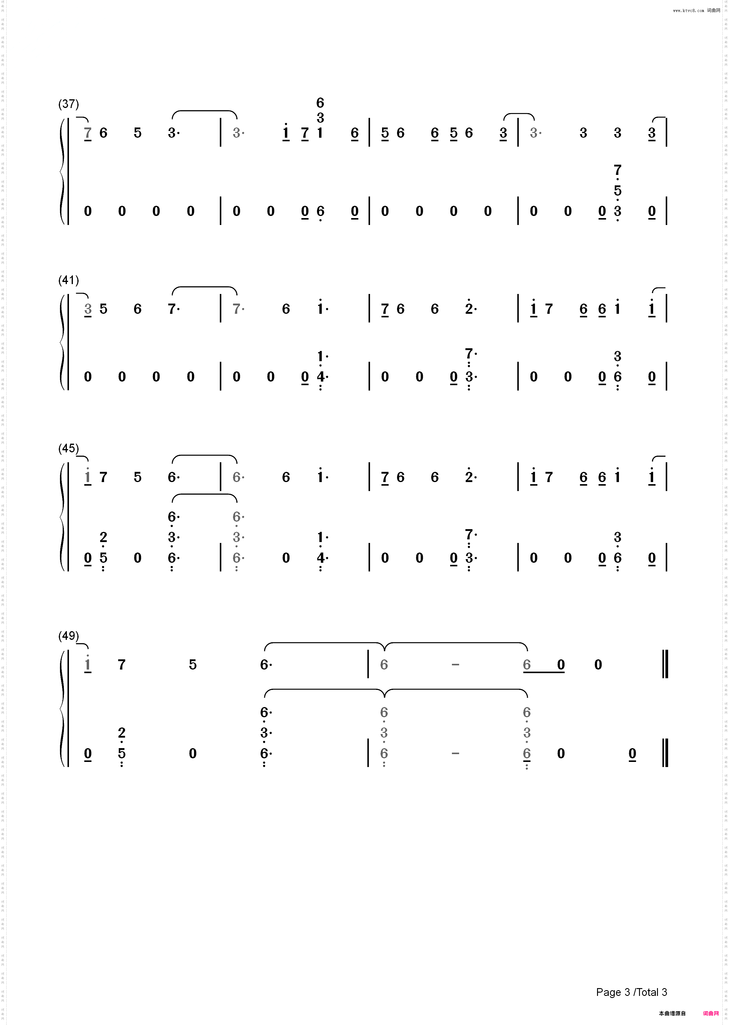 Hands Of Gold-权力的游戏第七季OST_简谱版