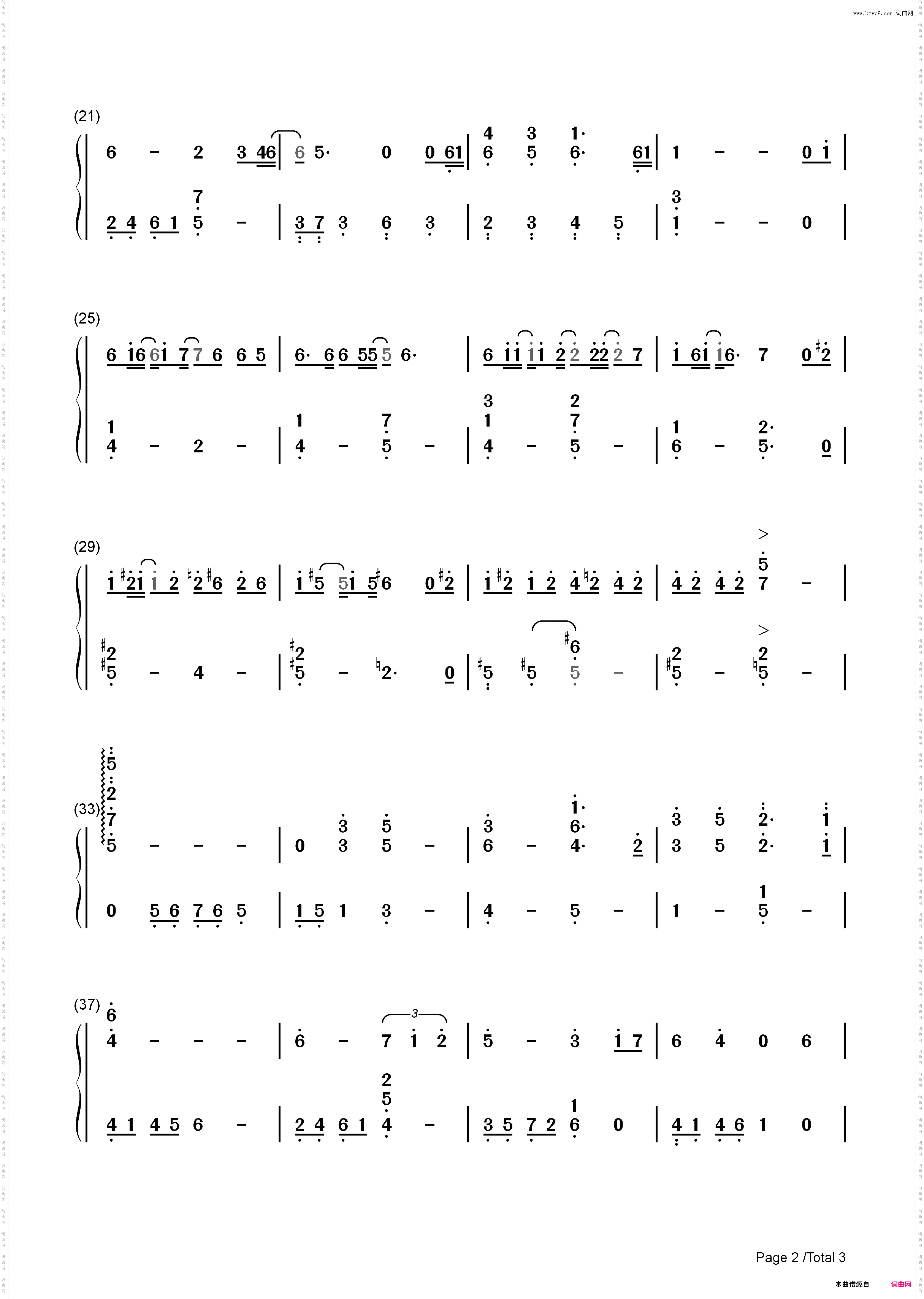 Somewhere Out There-美国鼠谭主题曲_简谱版