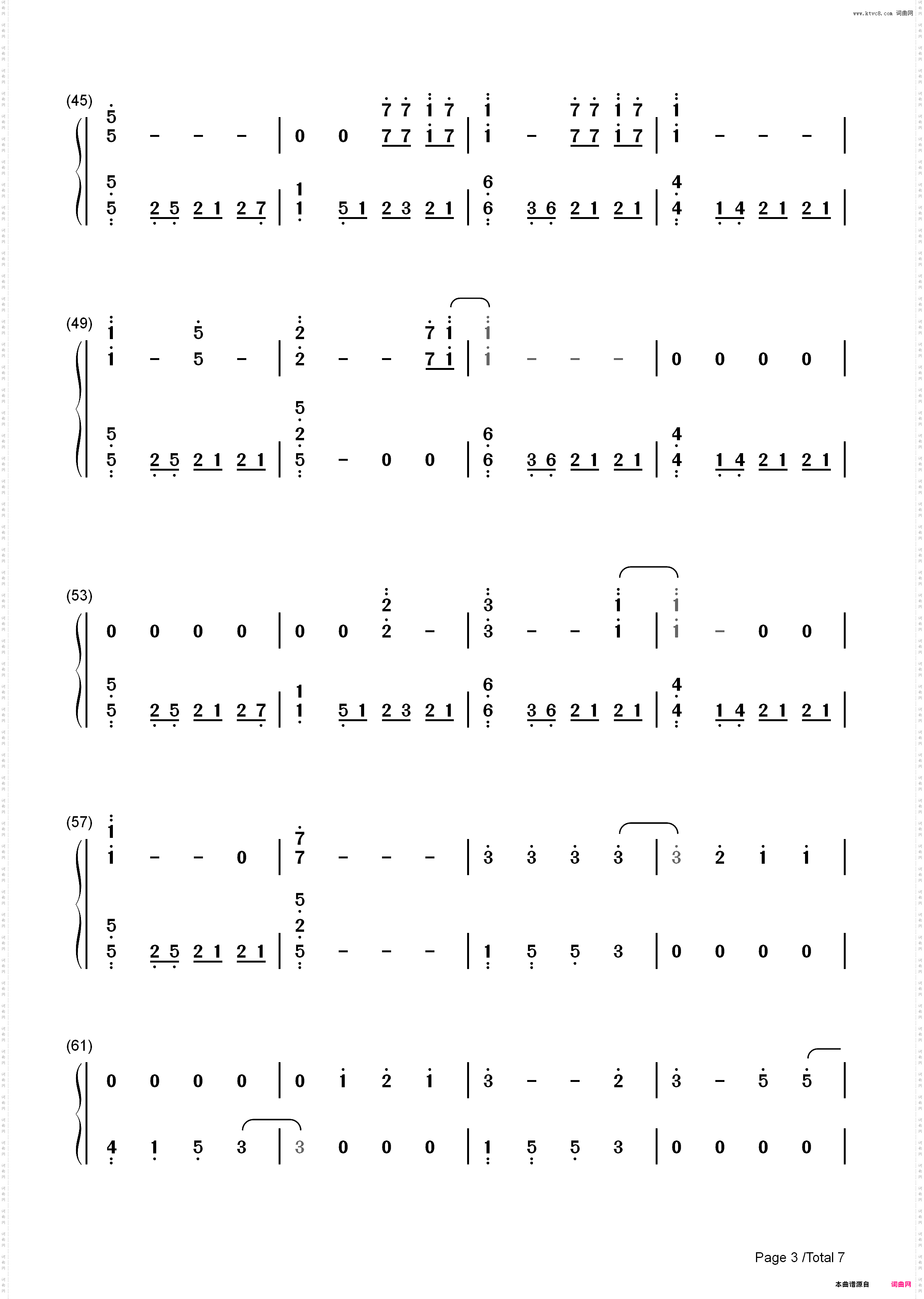 Shadow of Love-NANA插曲_简谱版