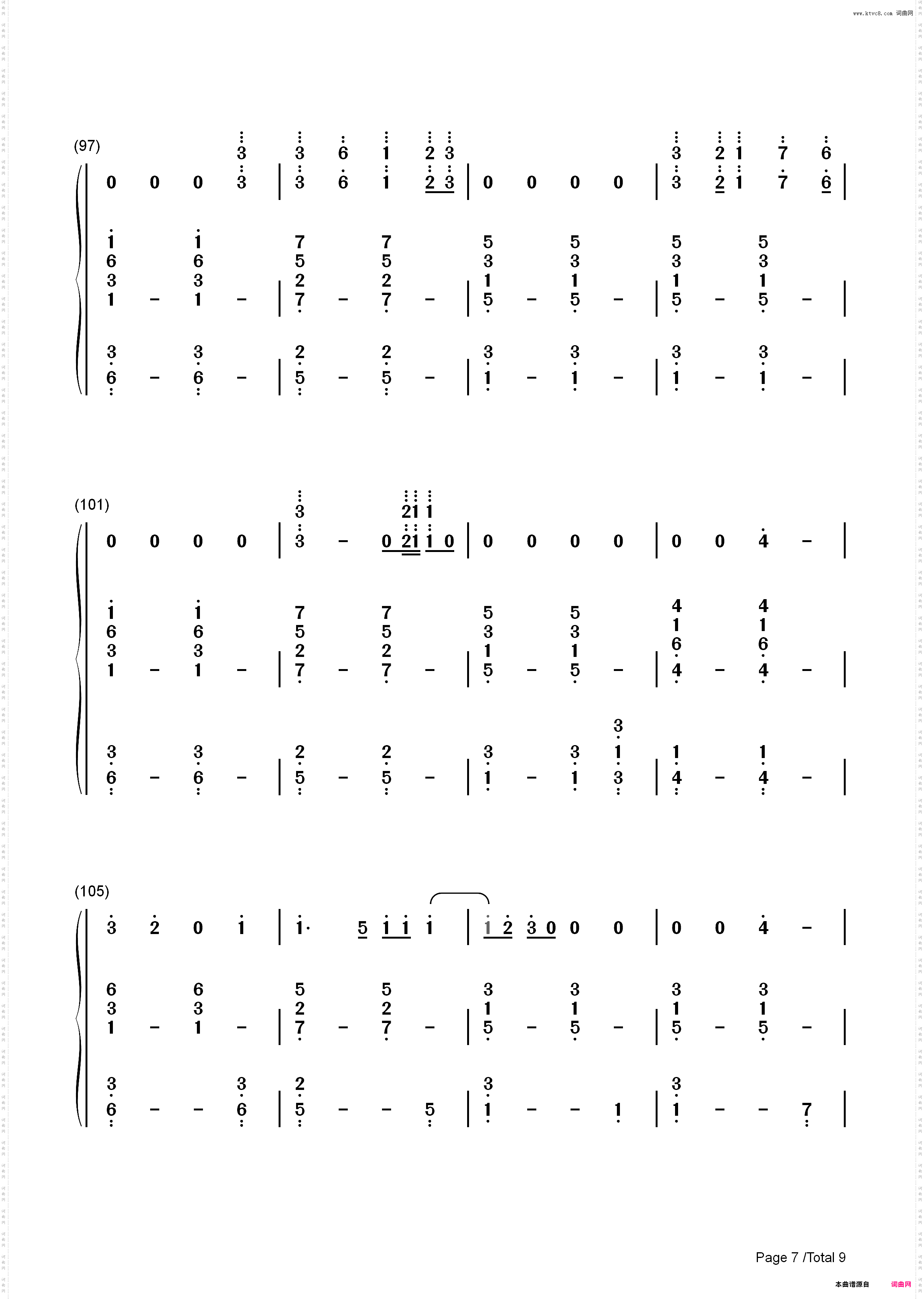 Praying-Kesha_简谱版