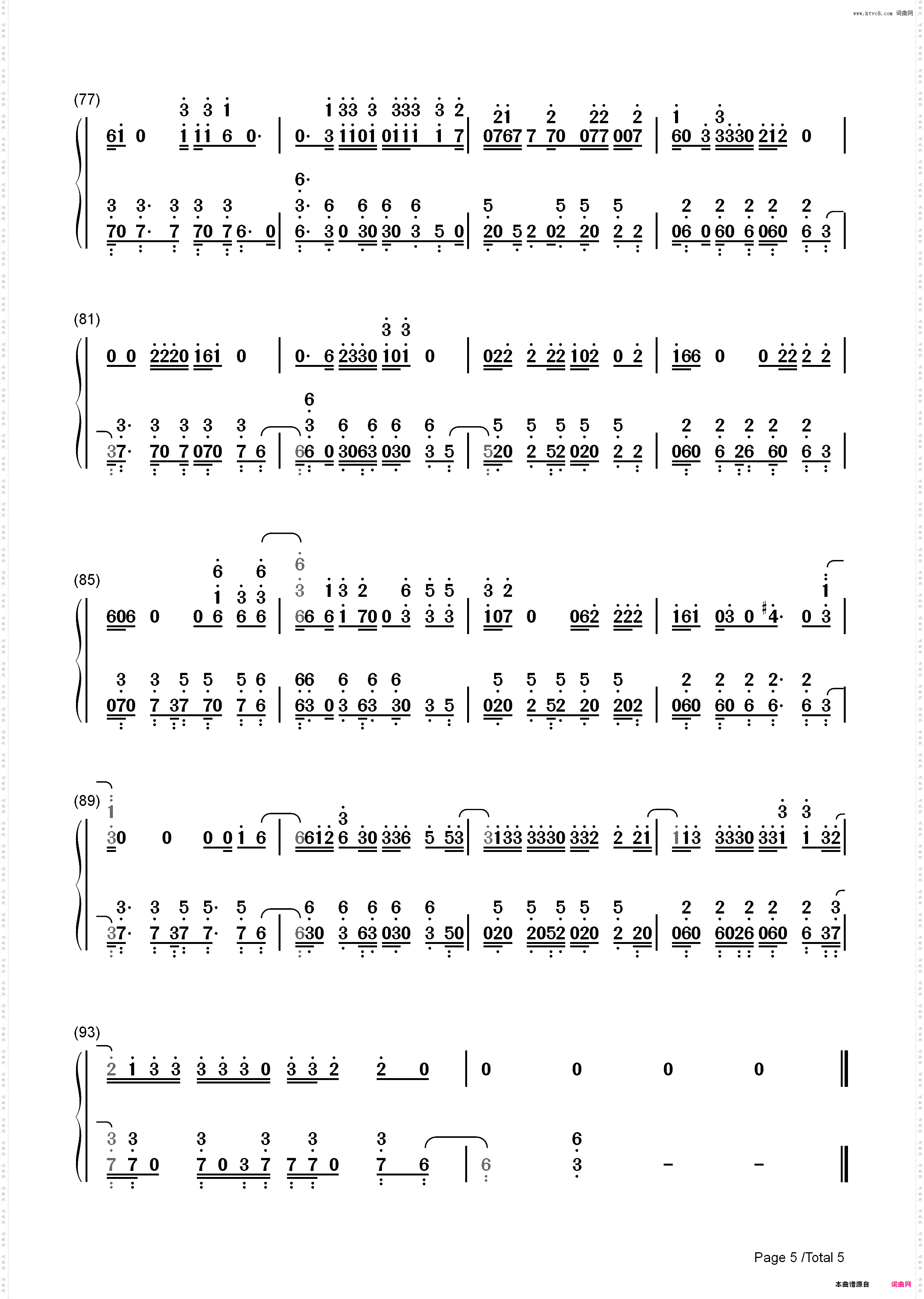 Unforgettable-French Montana_简谱版