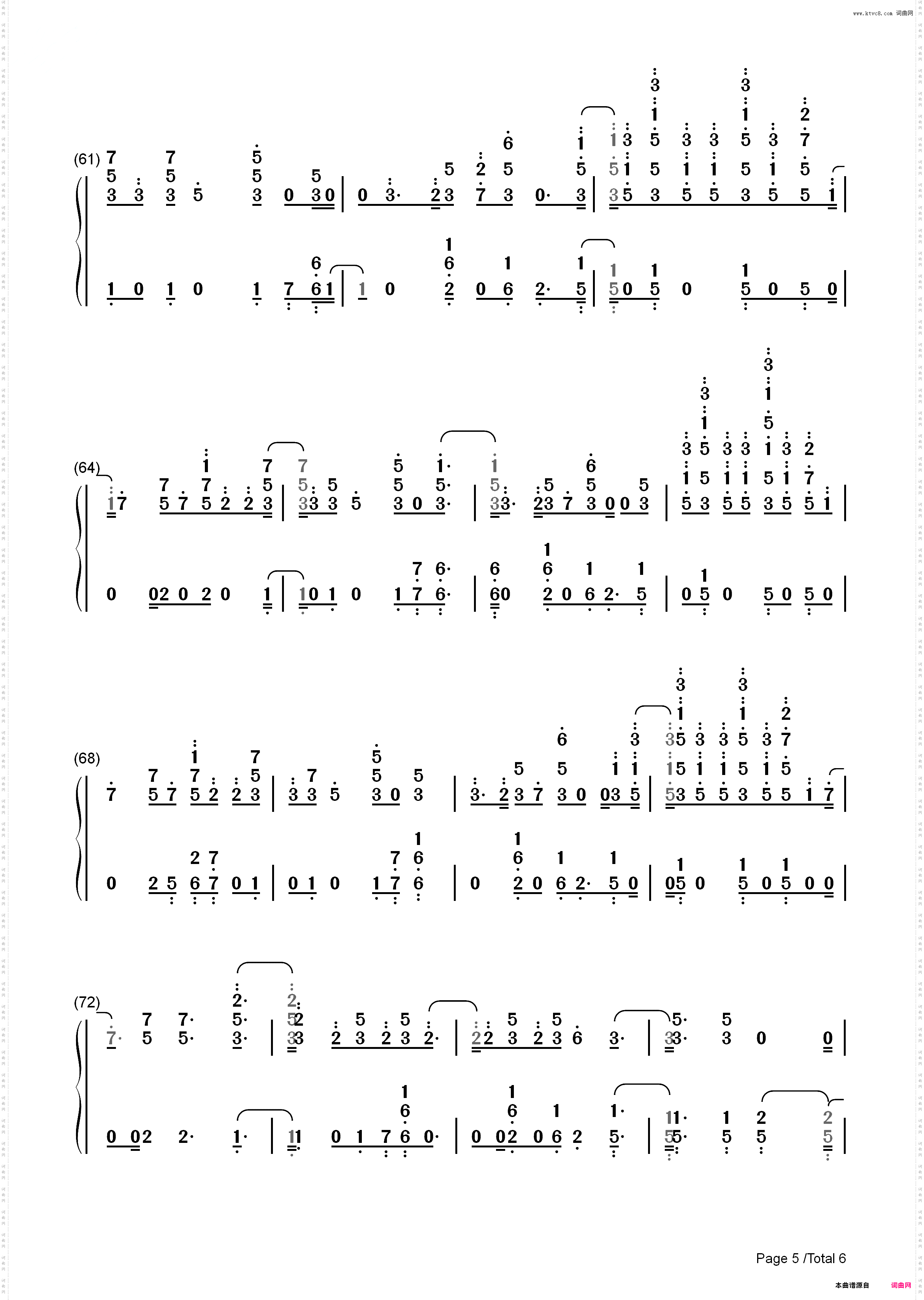 Heatstroke-Calvin Harris_简谱版