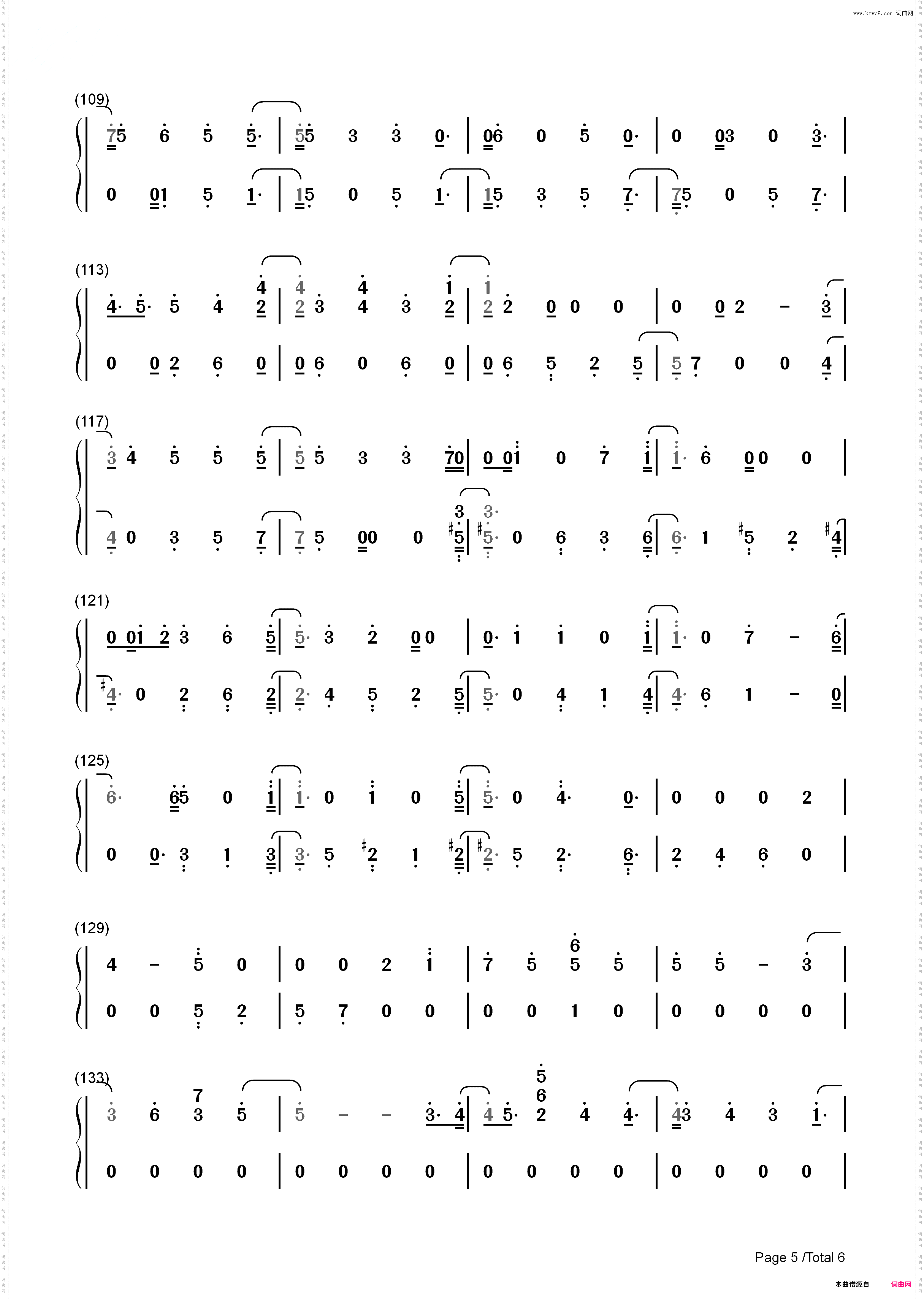 如果一切没有发生过-从天儿降插曲_简谱版