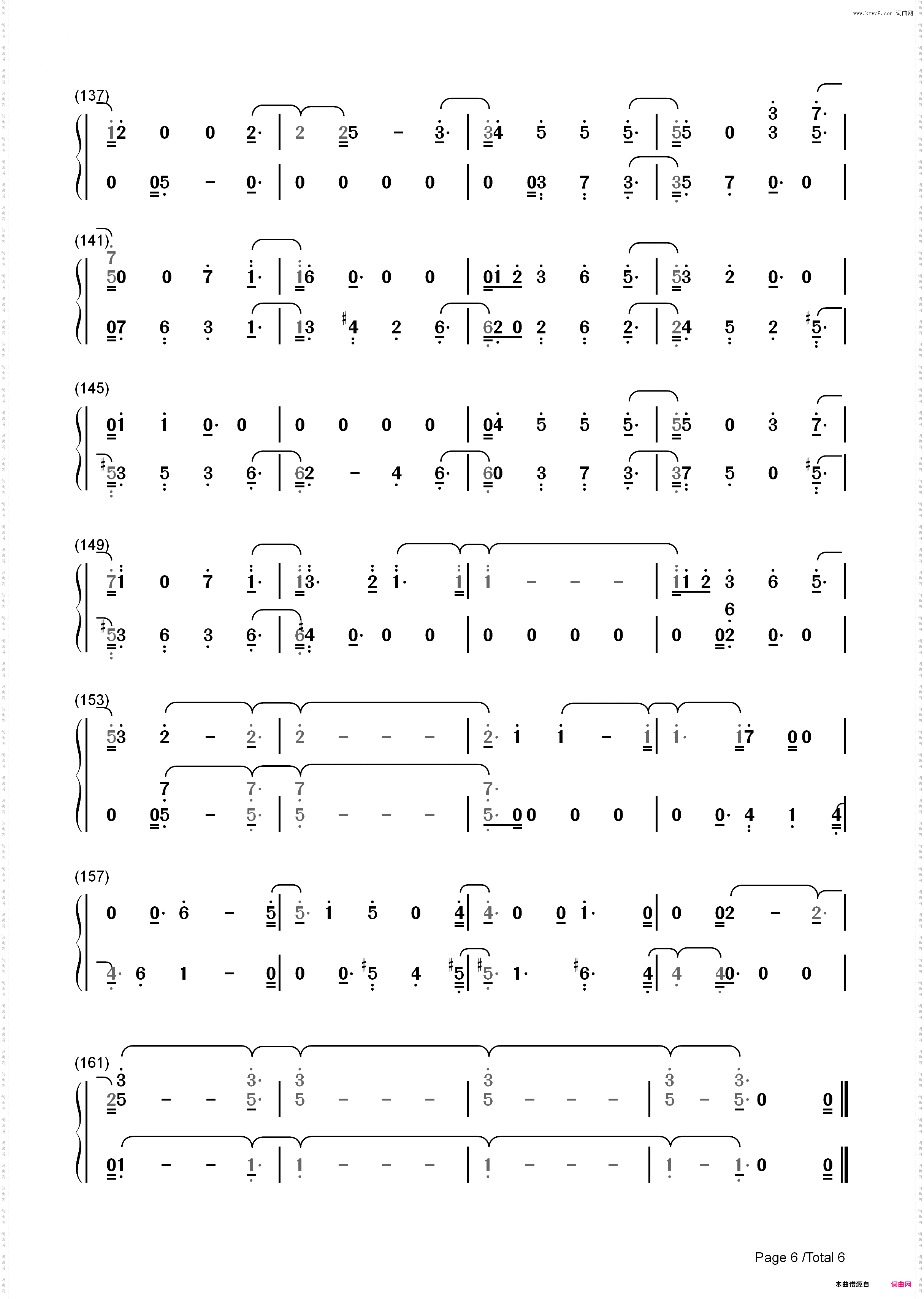 如果一切没有发生过-从天儿降插曲_简谱版