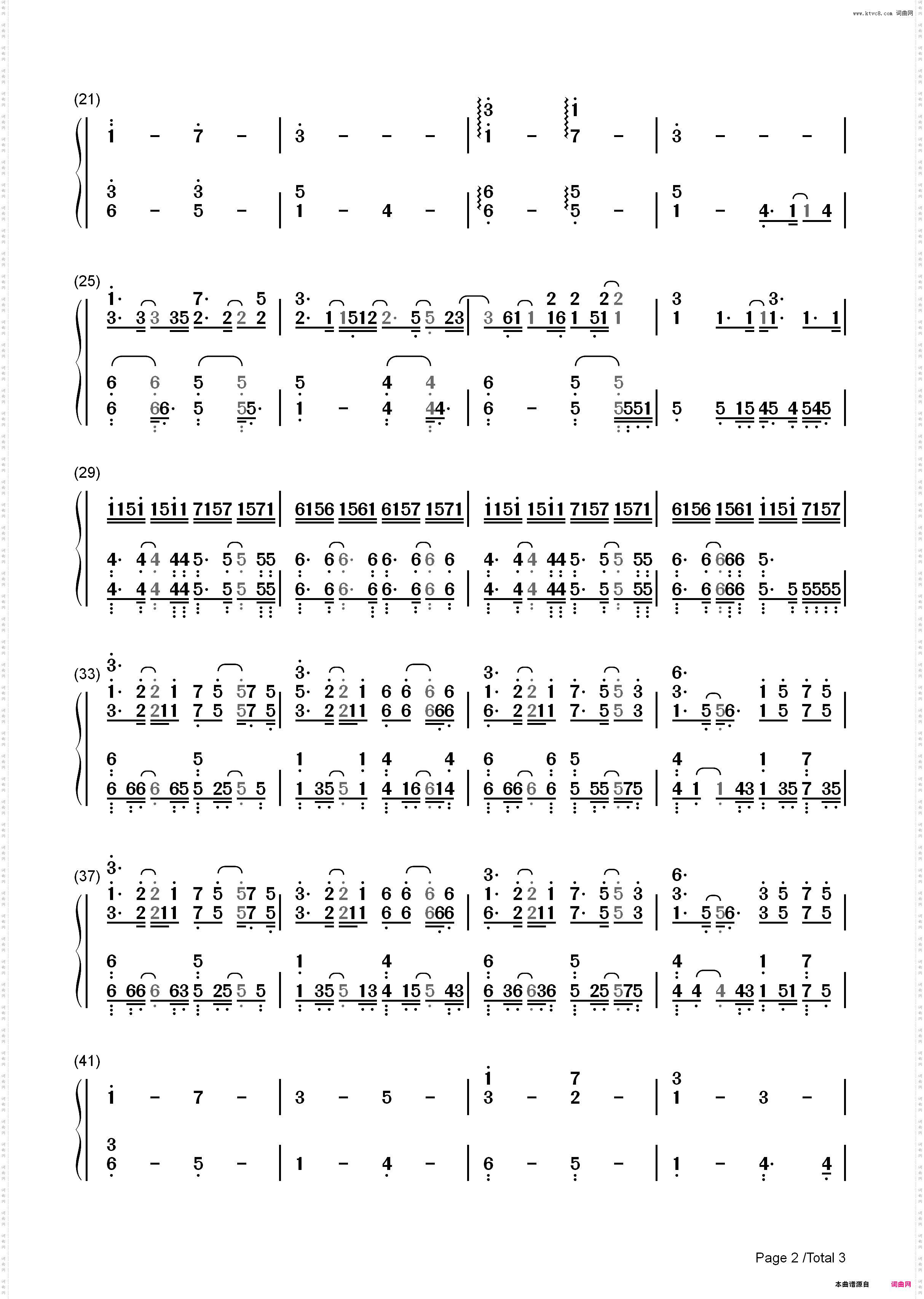Stitches-Sam Tsui_简谱版
