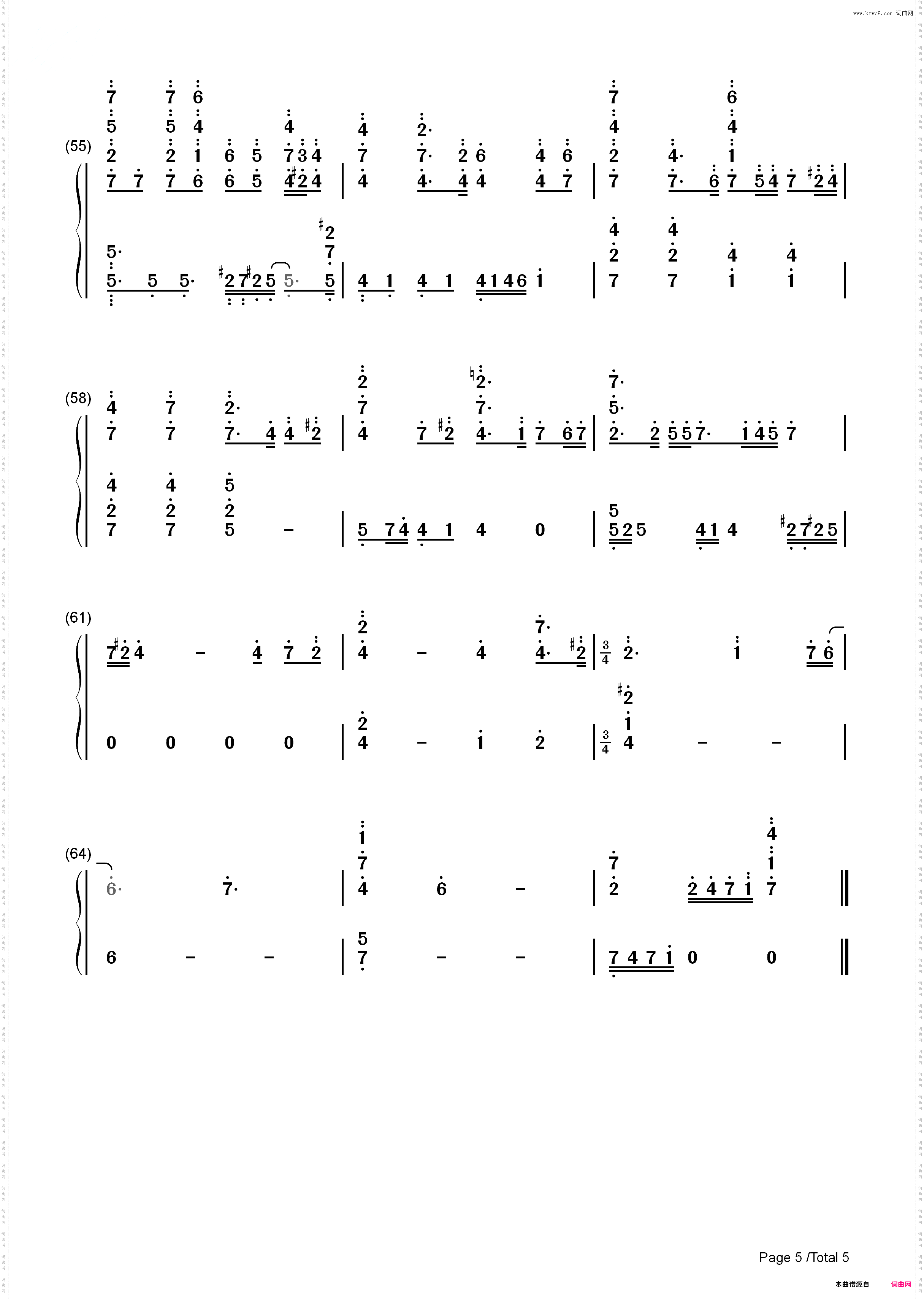 You Raise Me Up-Josh Groban_简谱版