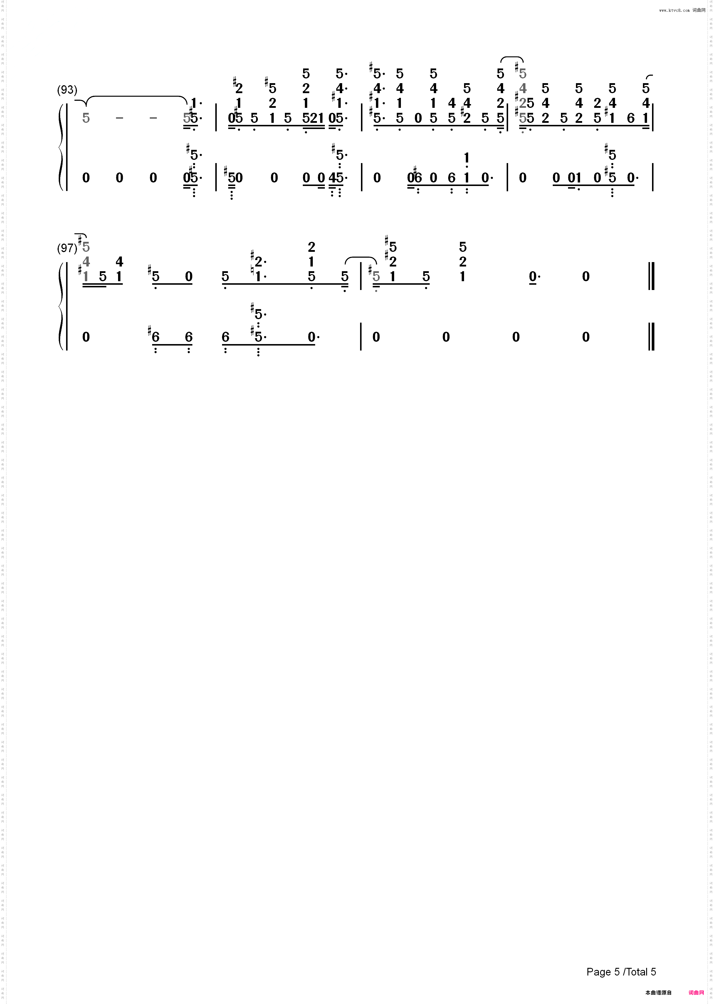 Just Hold On-Steve Aoki and Louis Tomlinson_简谱版