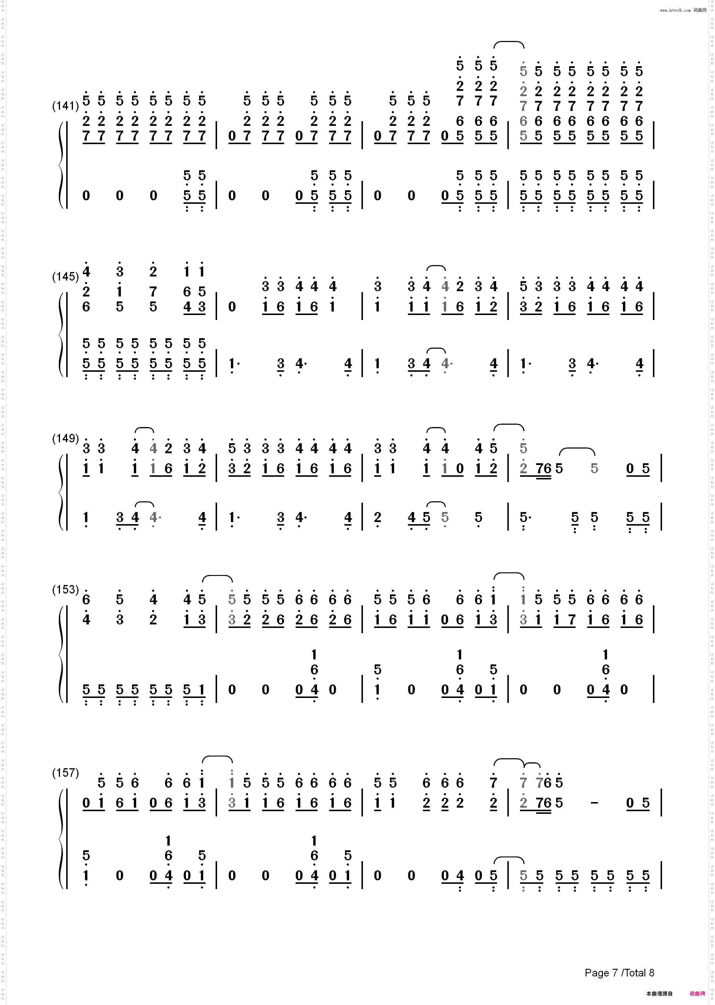 You Cant Stop The Beat-Marc Shaiman_简谱版