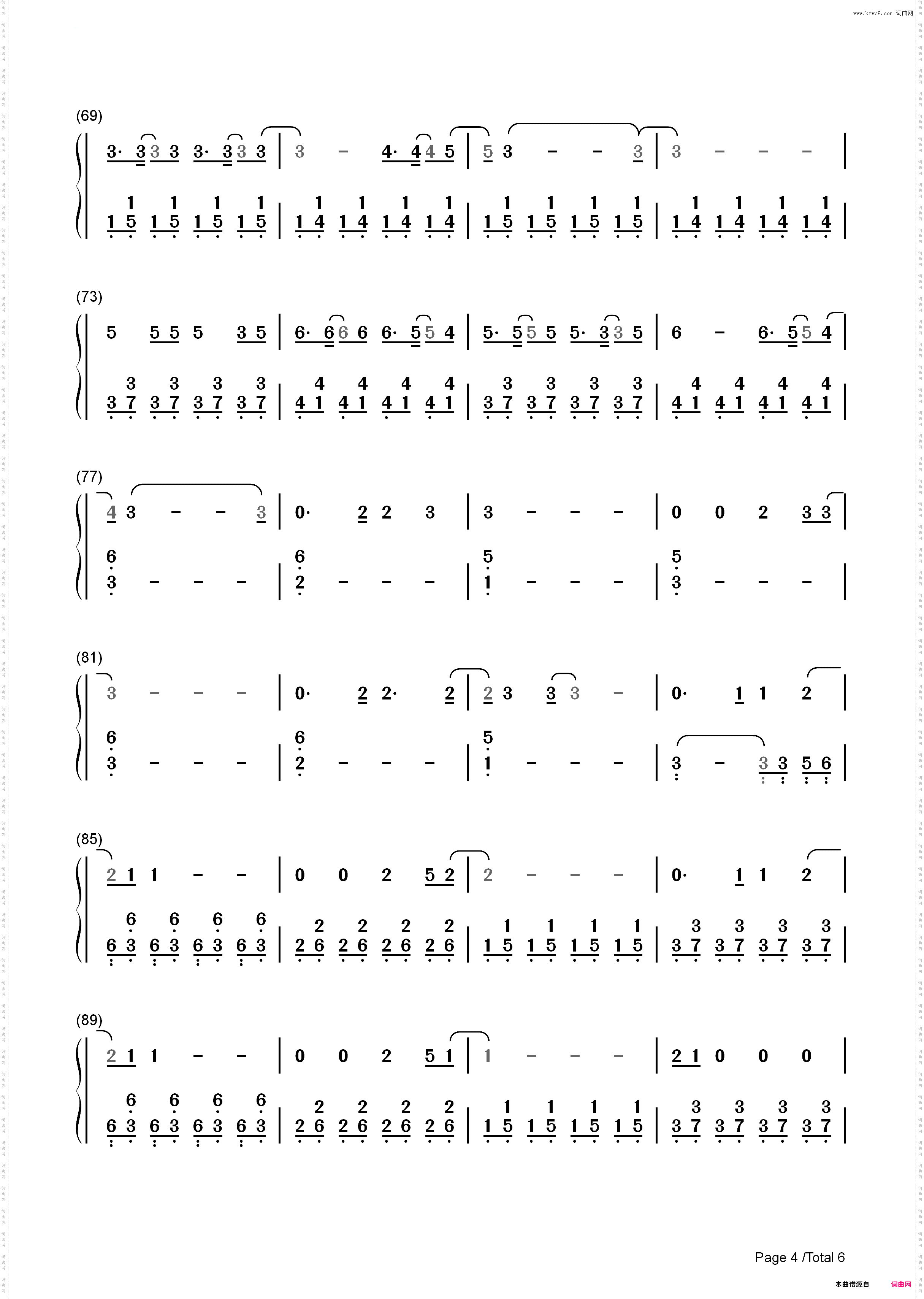 Malibu-Miley Cyrus_简谱版