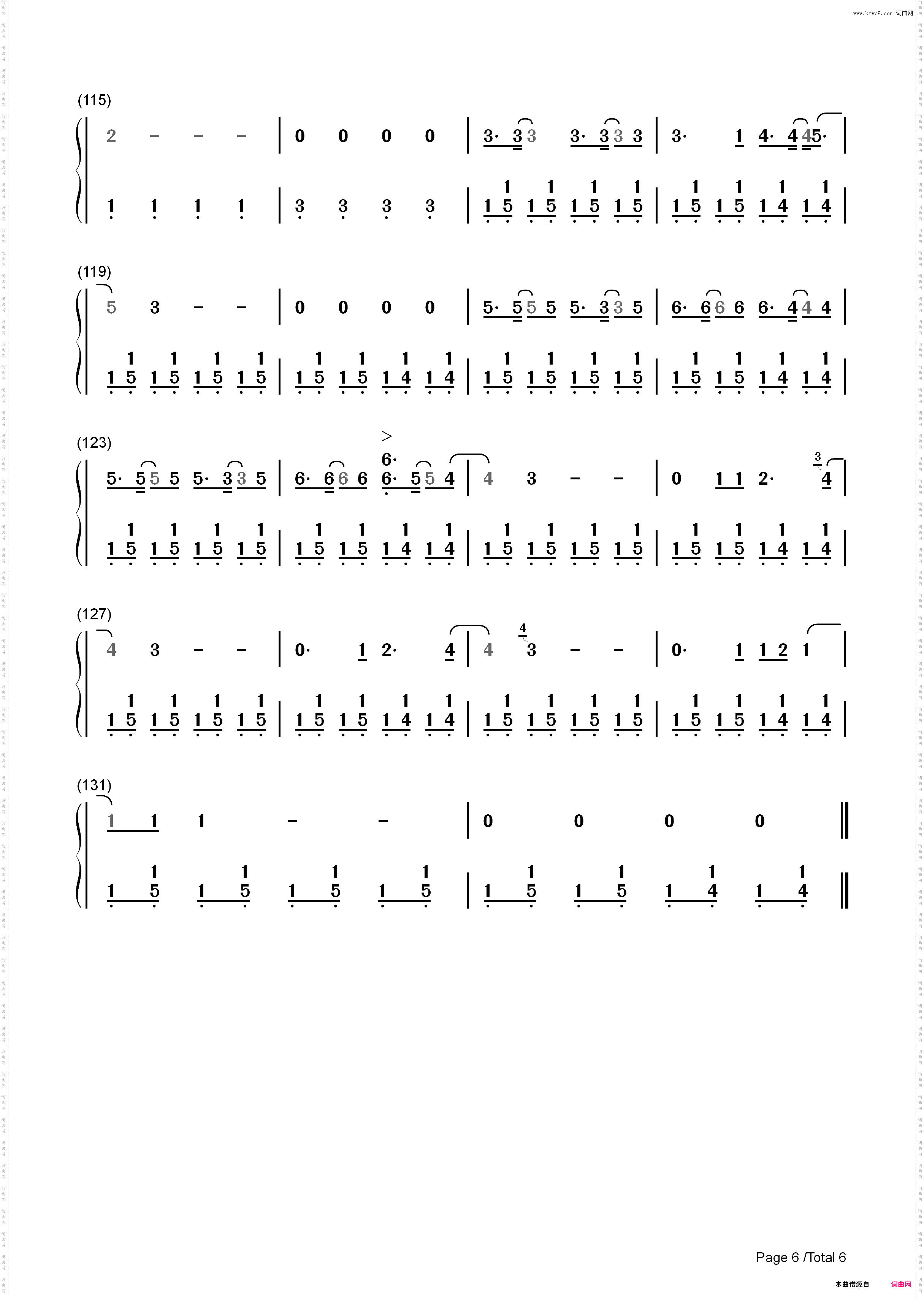 Malibu-Miley Cyrus_简谱版