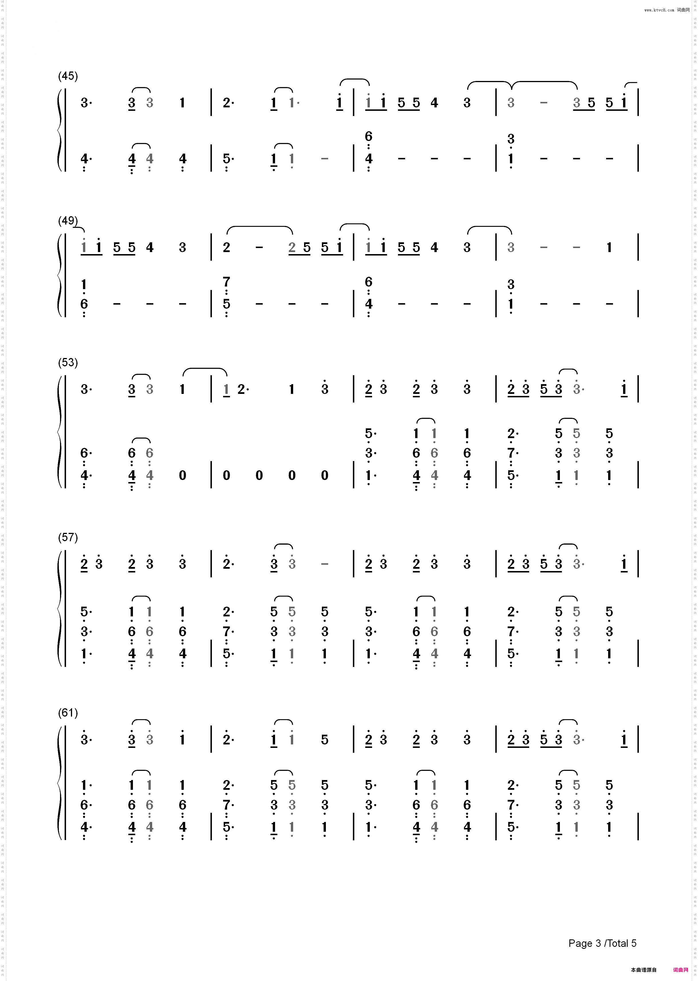 One Thing-One Direction_简谱版