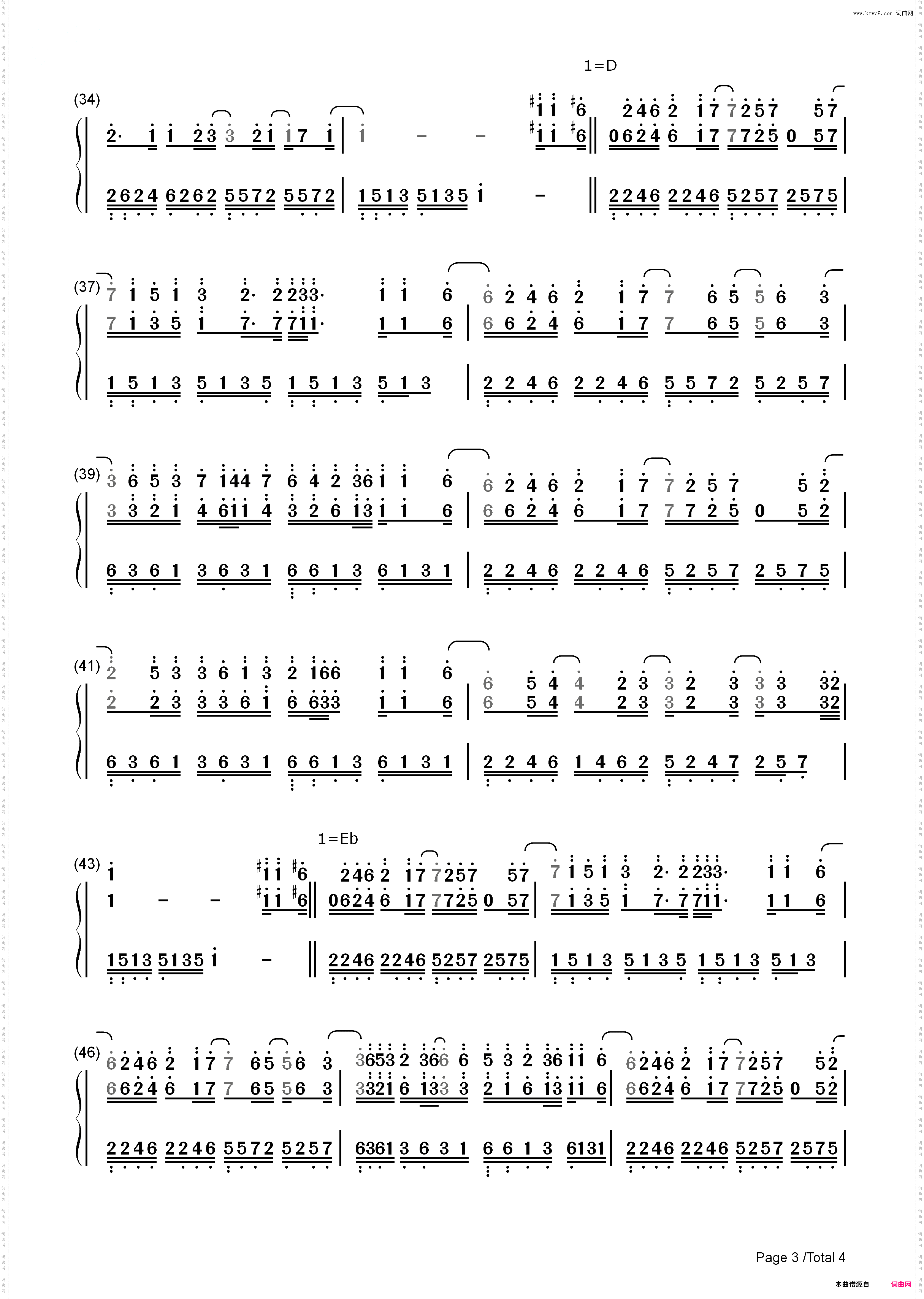 I Just Called to Say I Love You-电话诉衷情-Stevie Wonder_简谱版