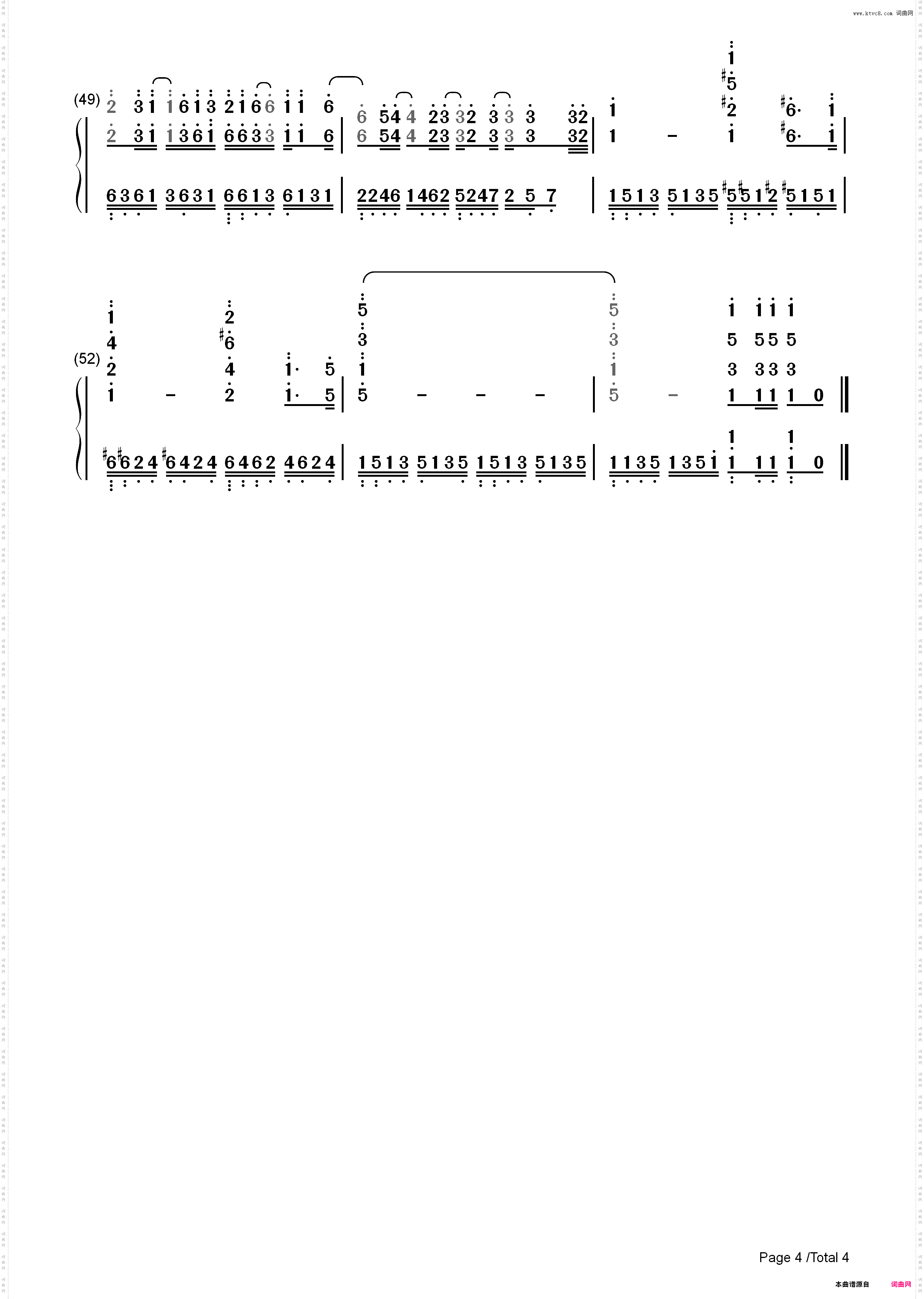 I Just Called to Say I Love You-电话诉衷情-Stevie Wonder_简谱版