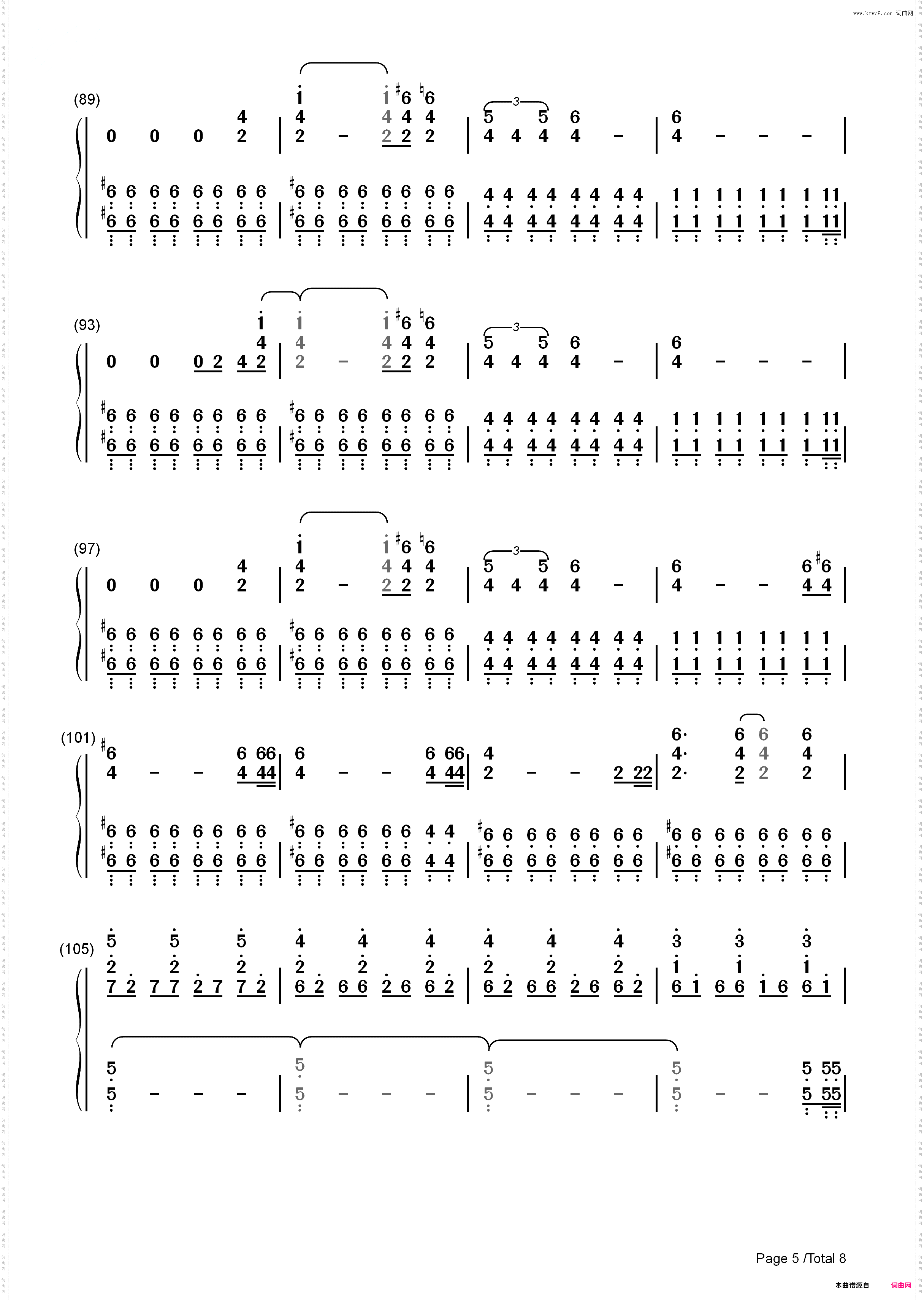 Clocks-Coldplay_简谱版