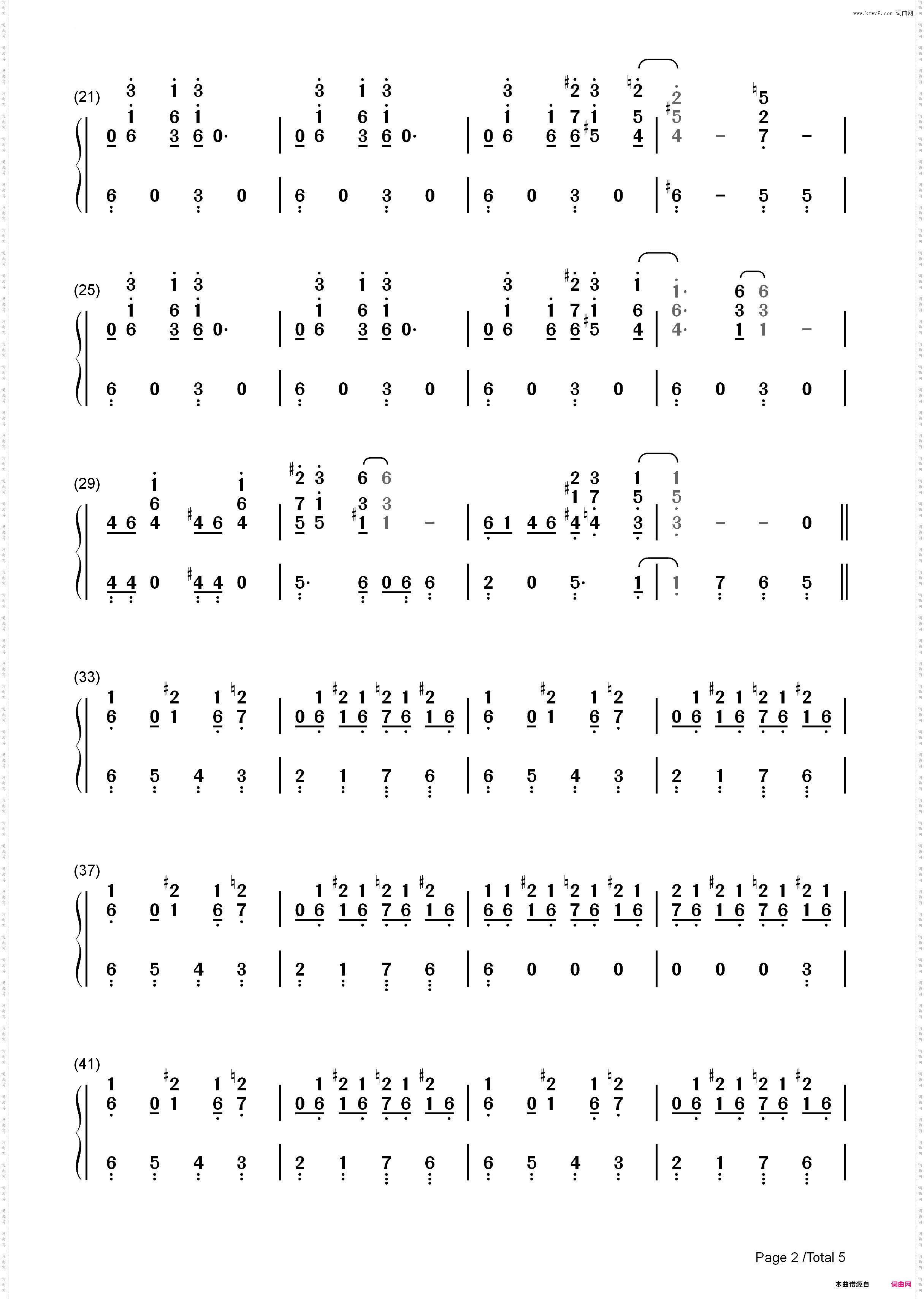 Cantina Band-星球大战OST_简谱版