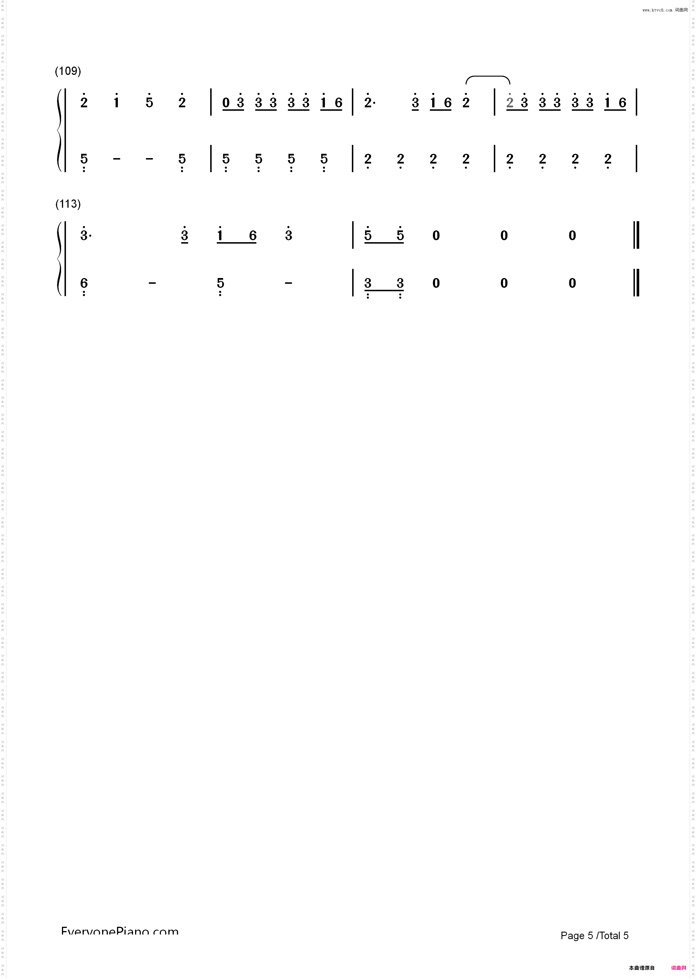 That Is What I Like-Bruno Mars_简谱版