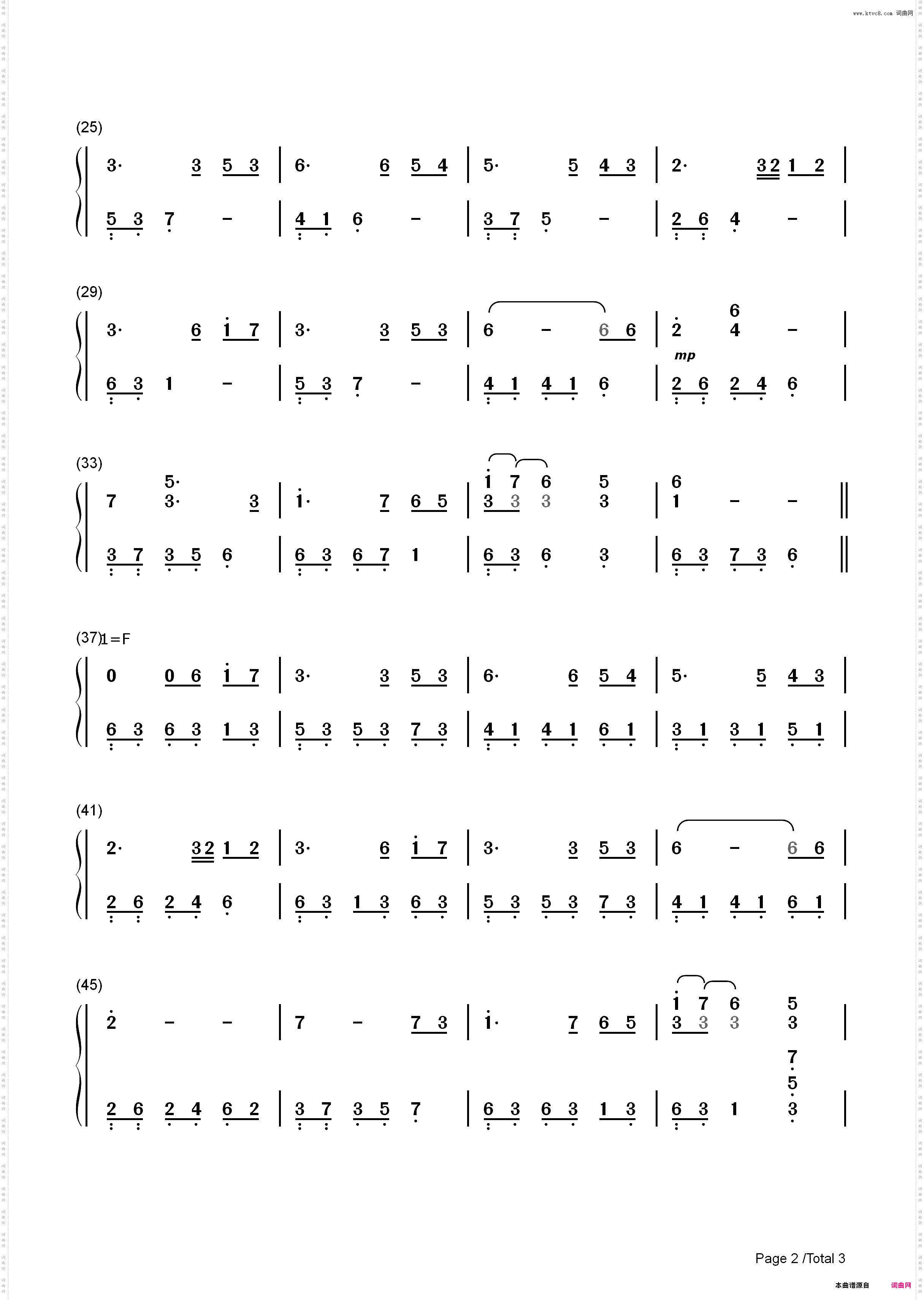 A Time For Us-罗密欧与茱丽叶插曲_简谱版