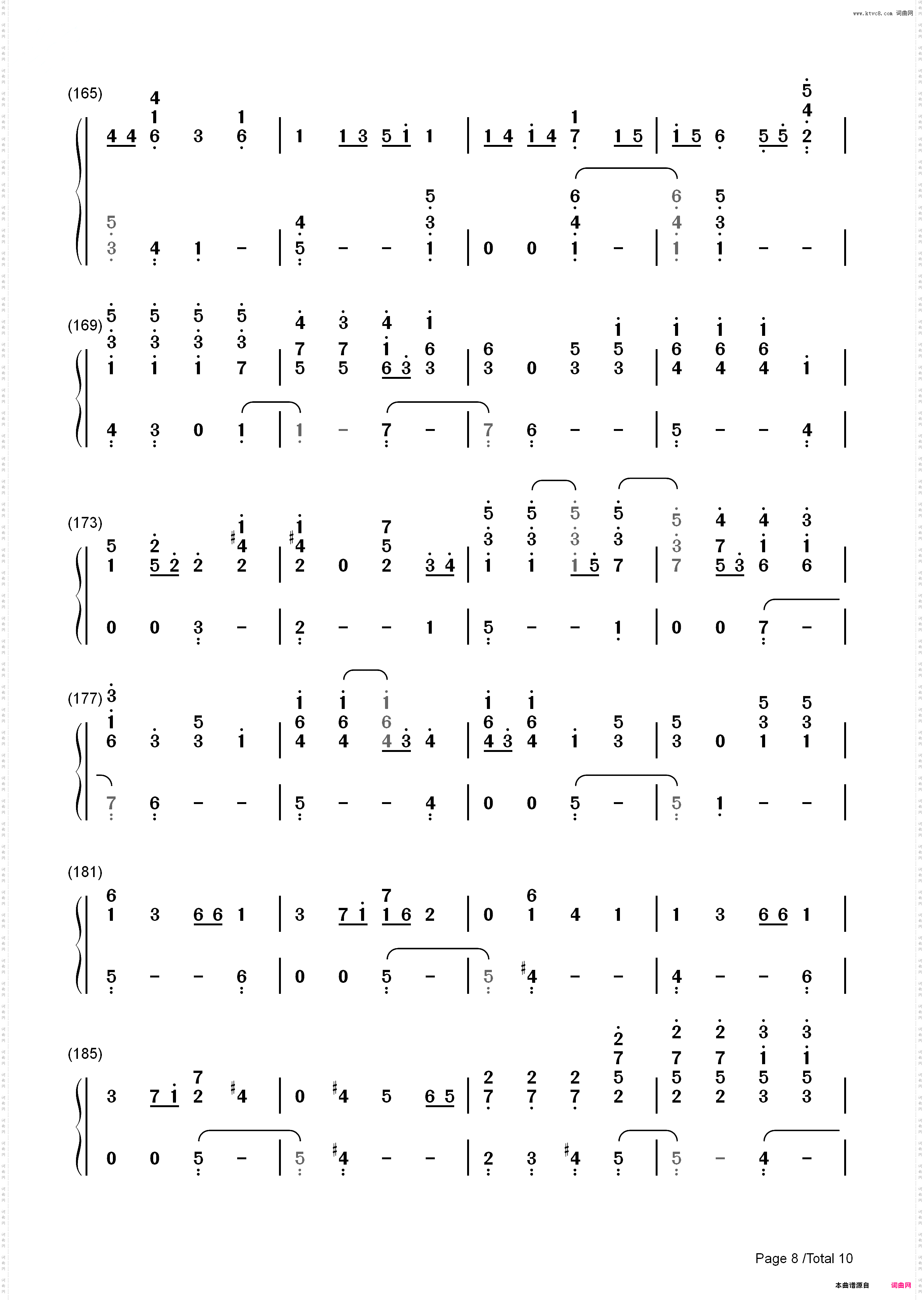 Piano Man-Billy Joel_简谱版