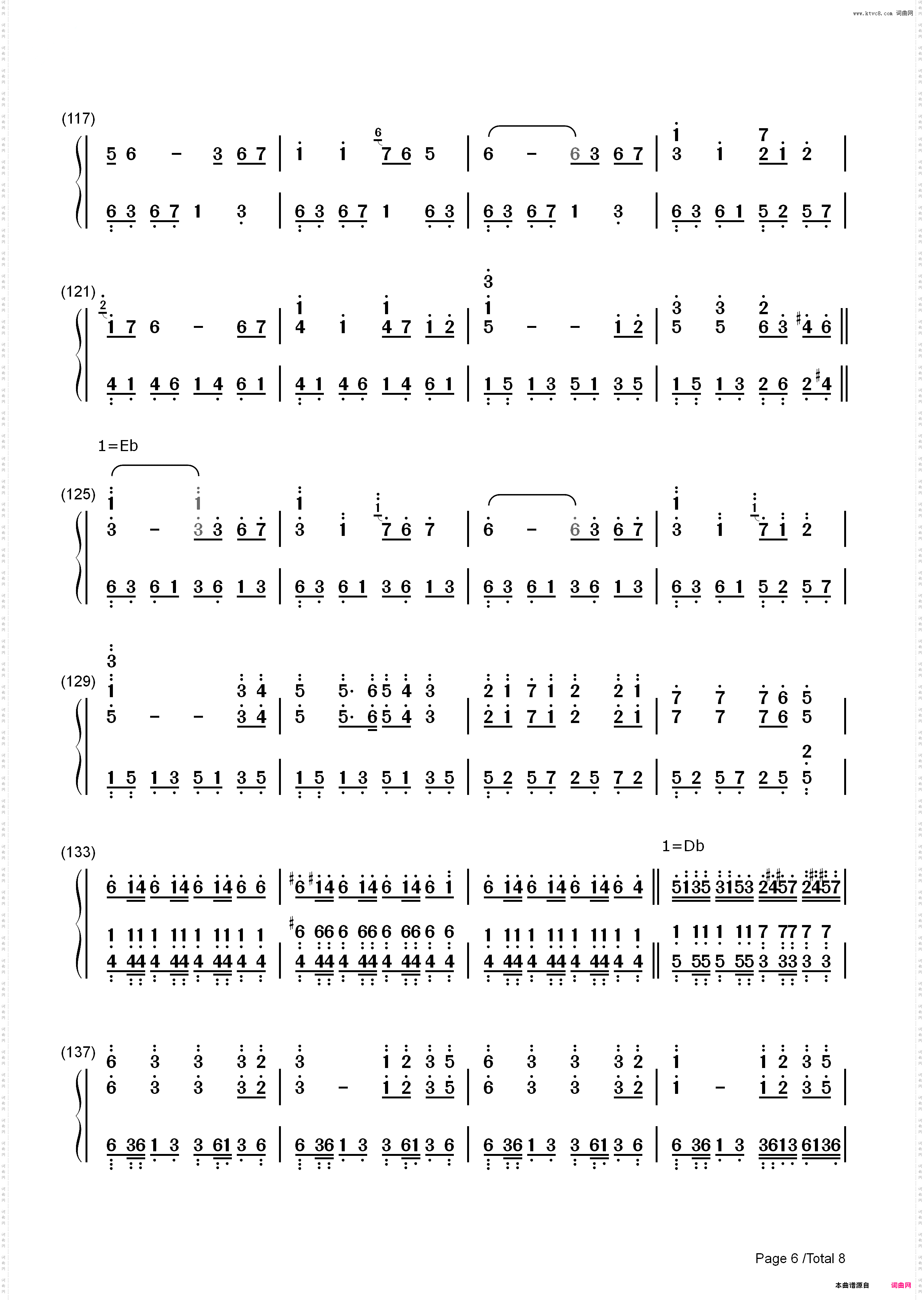 Star Sky-Two Steps from Hell_简谱版