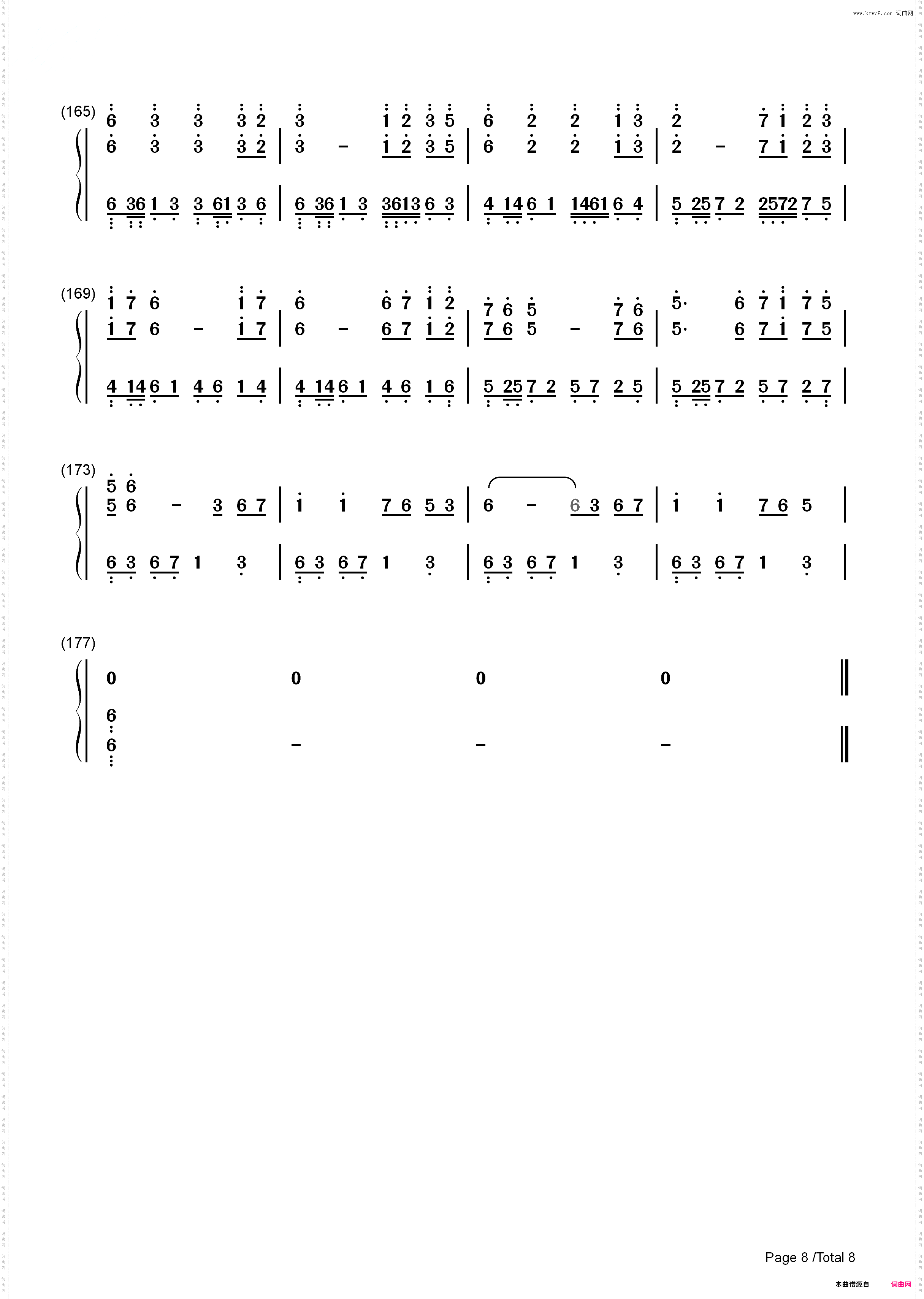 Star Sky-Two Steps from Hell_简谱版
