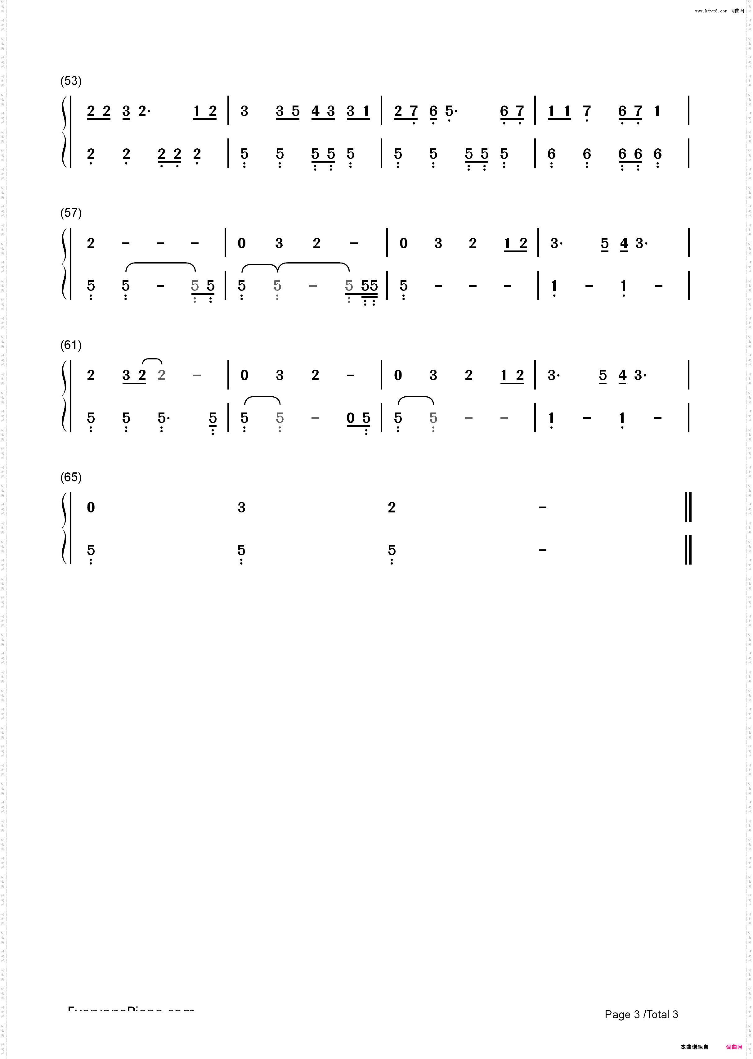 Moonlight Shadow_简谱版