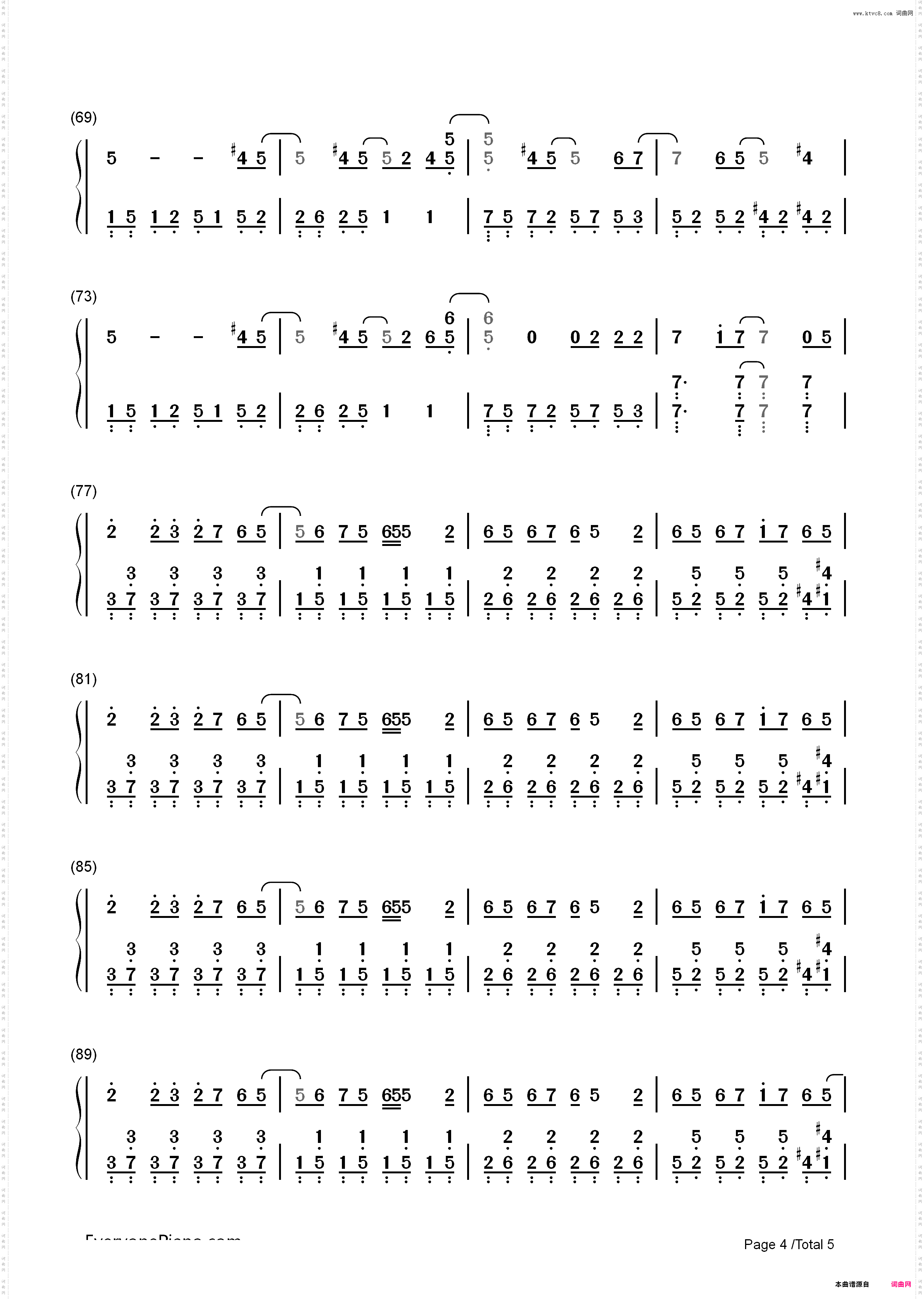 トリノコシティ-初音ミク_简谱版