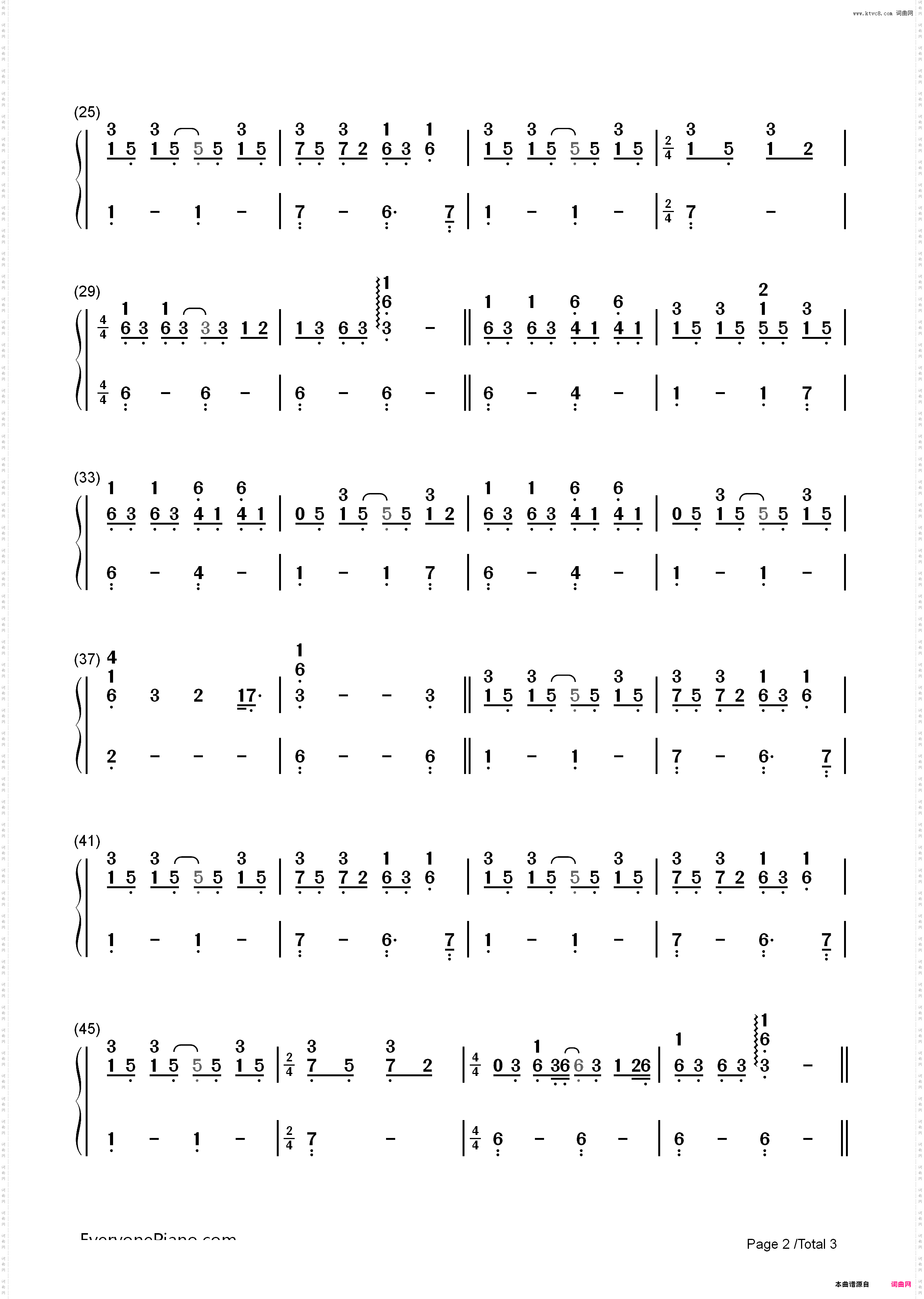 Skinny Love-Birdy_简谱版