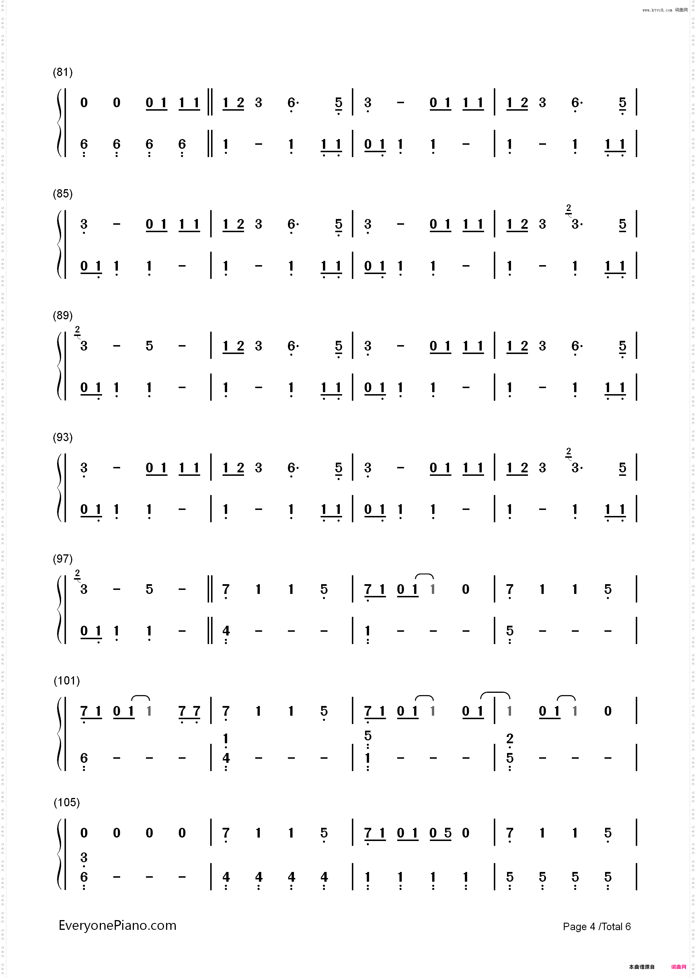Bad Blood-Taylor Swift_简谱版