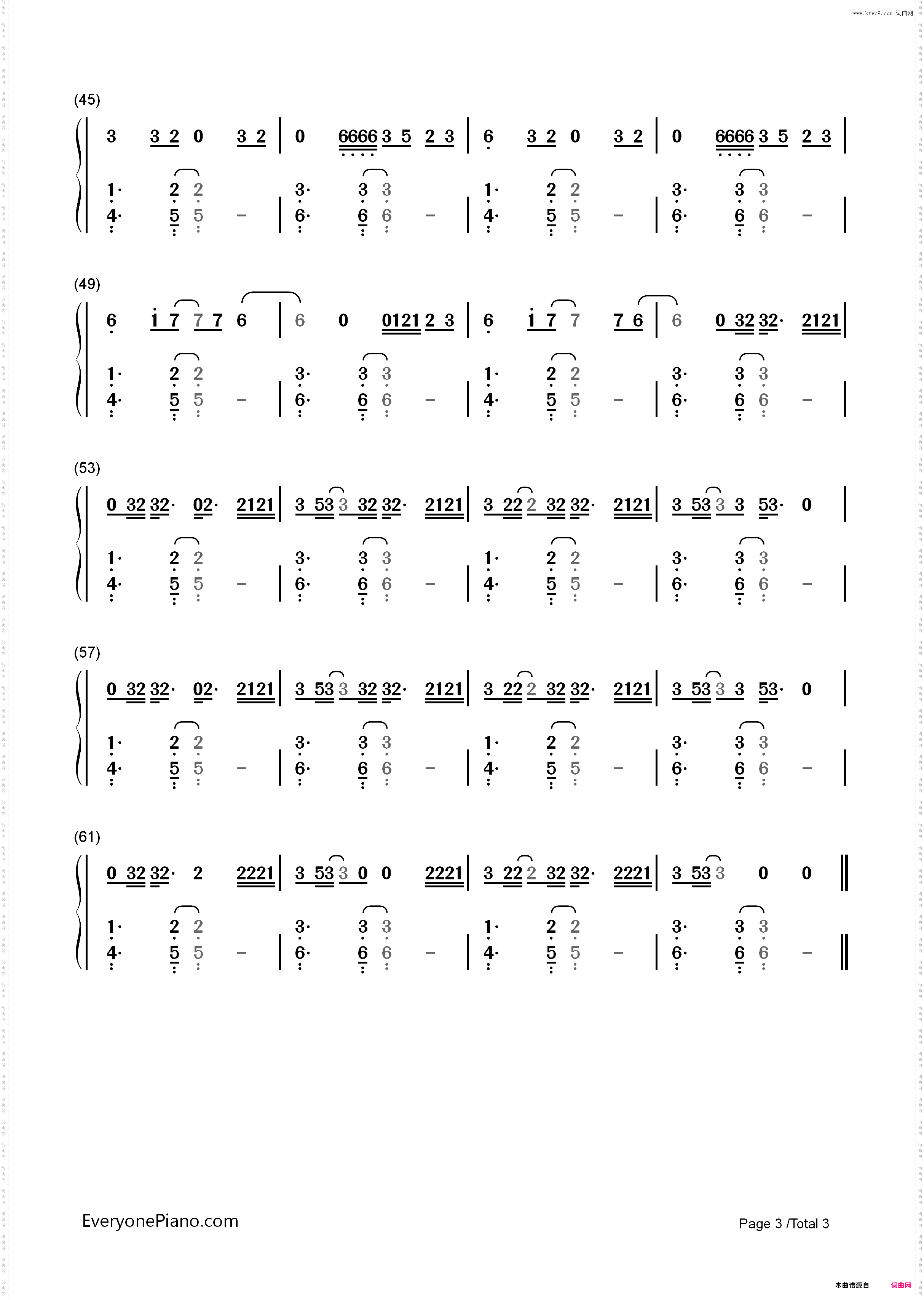 Free Fall-Christopher_简谱版