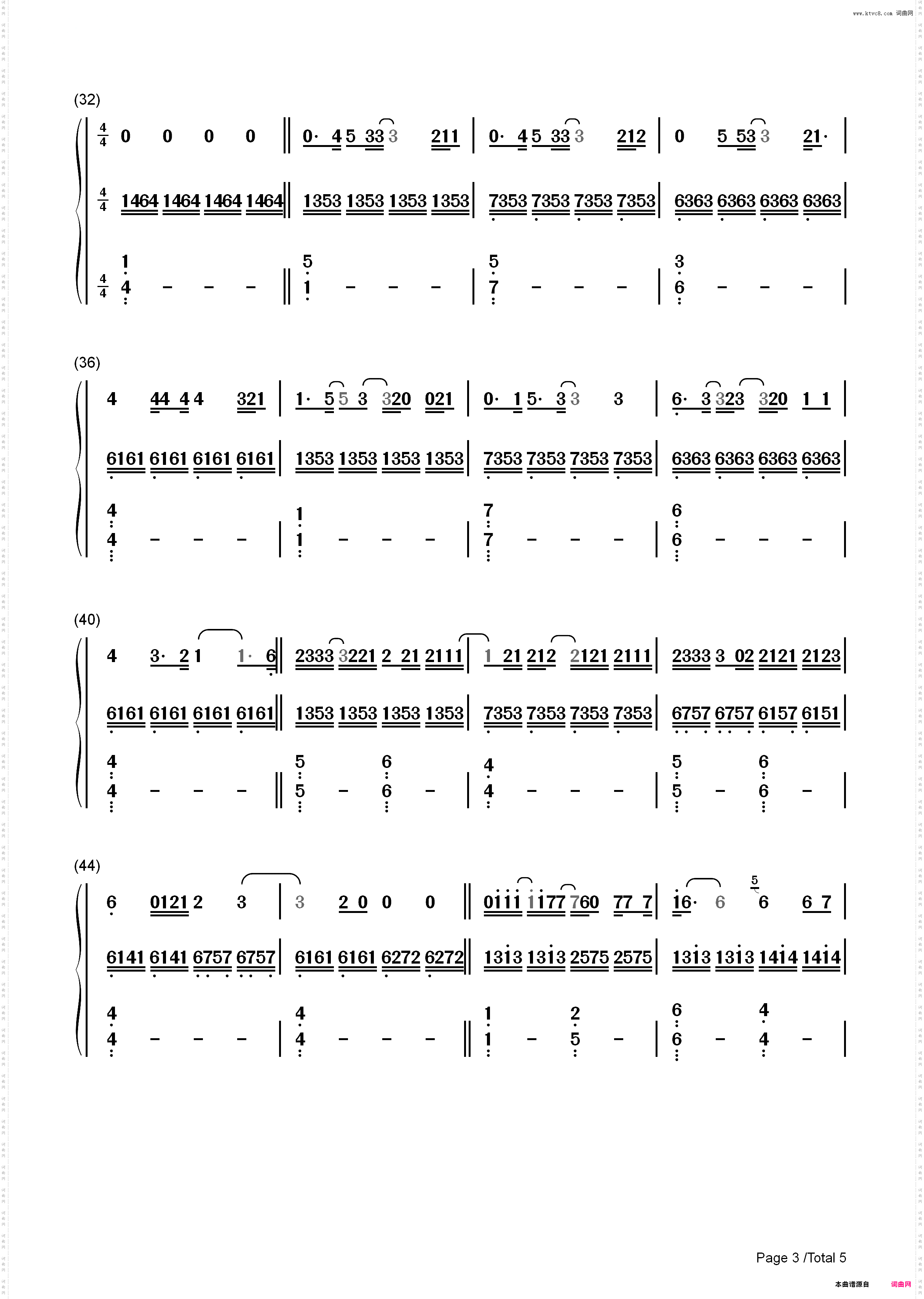 Someone Like You原版-Adele_简谱版