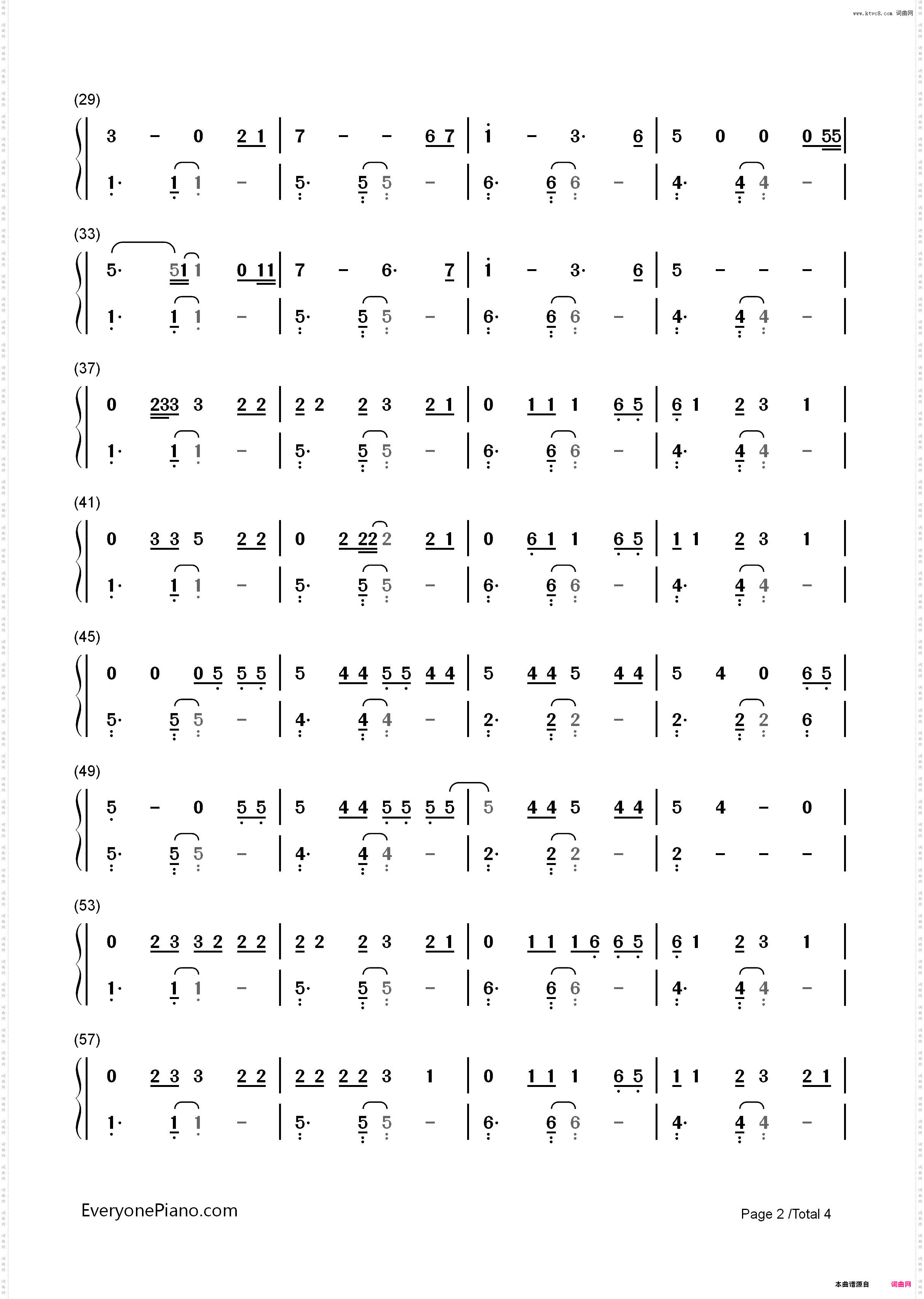 Love-Lana Del Rey_简谱版