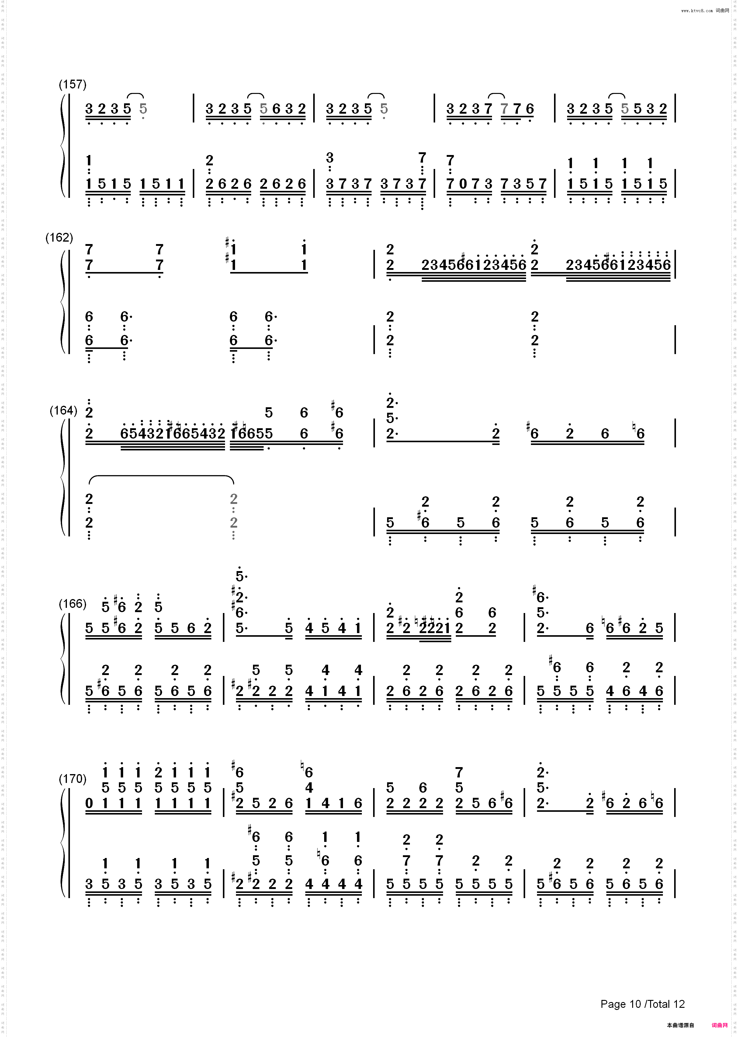 琪露诺的完美算术教室-東方紅魔鄉_简谱版