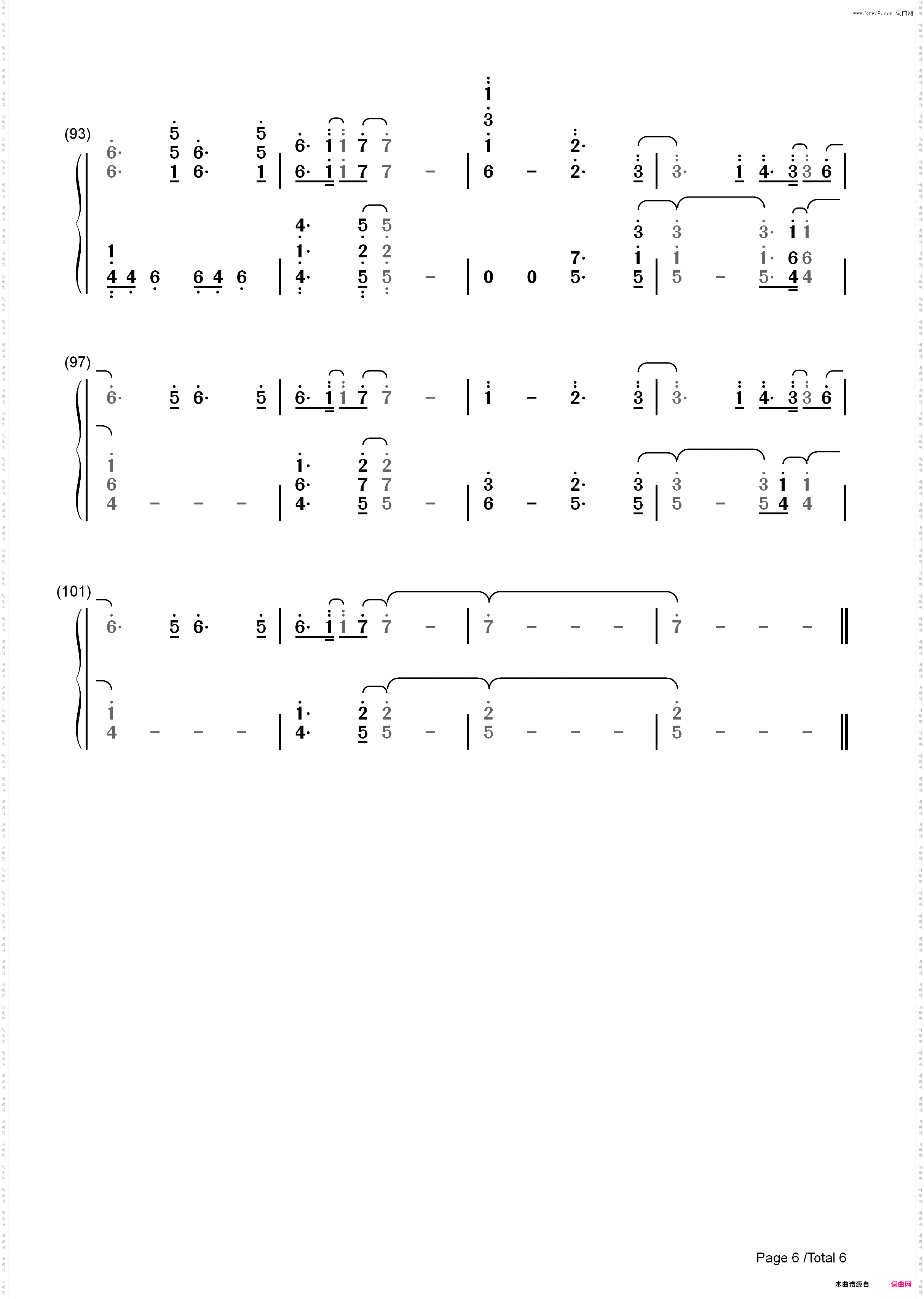 One Last Time-Ariana Grande_简谱版