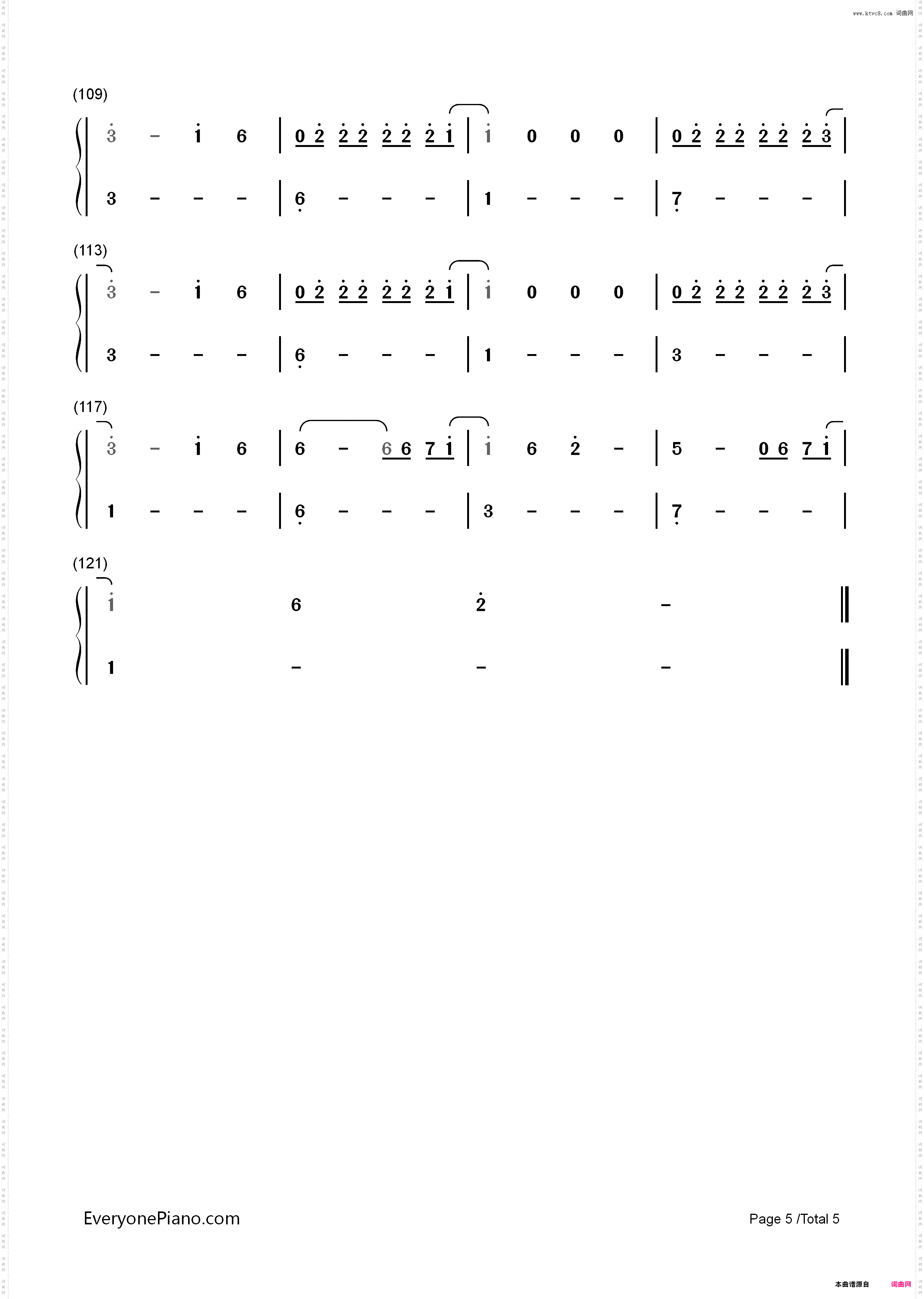 O·D on You-Violet Days_简谱版