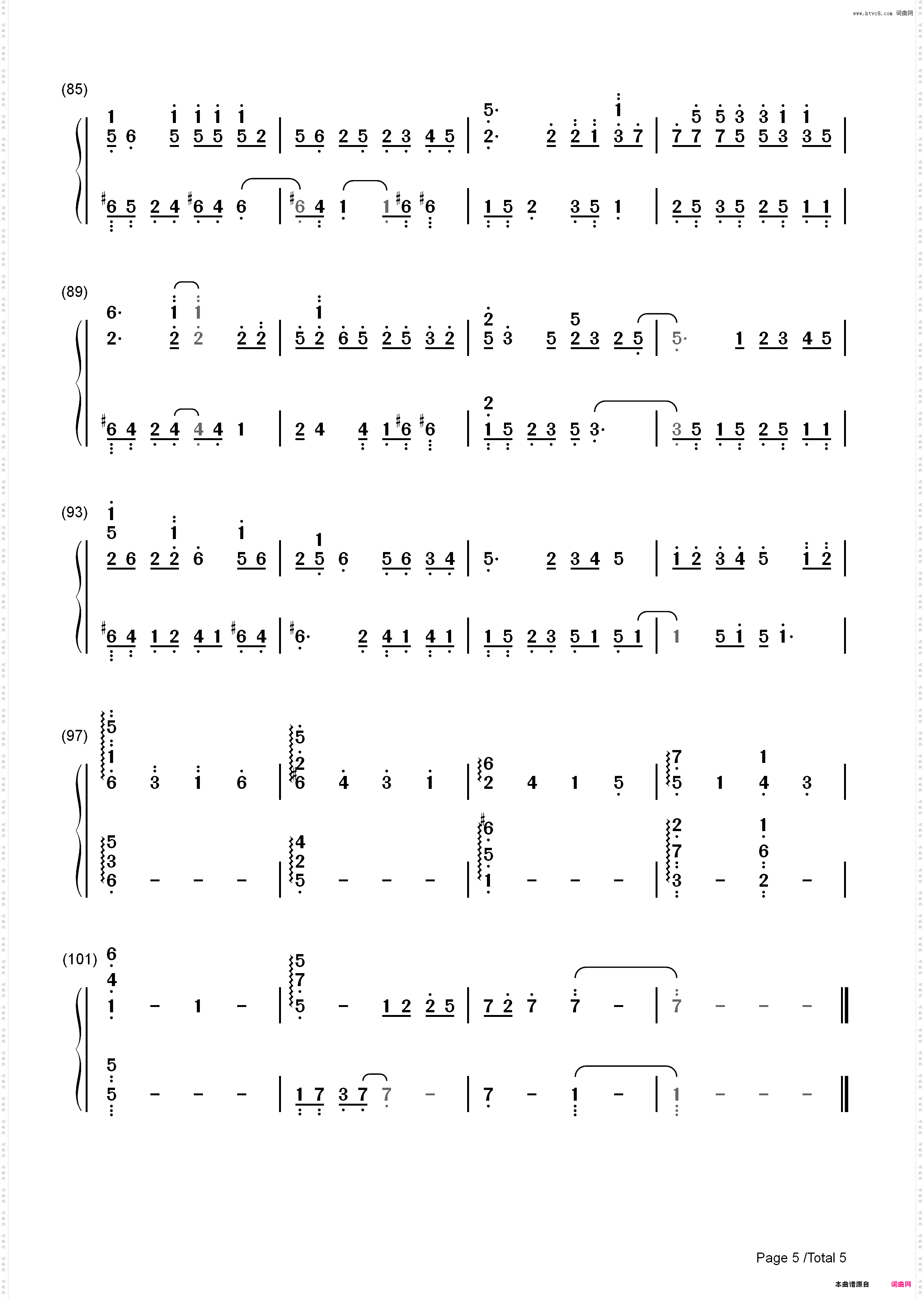 Letter-演奏会live-Yiruma_简谱版