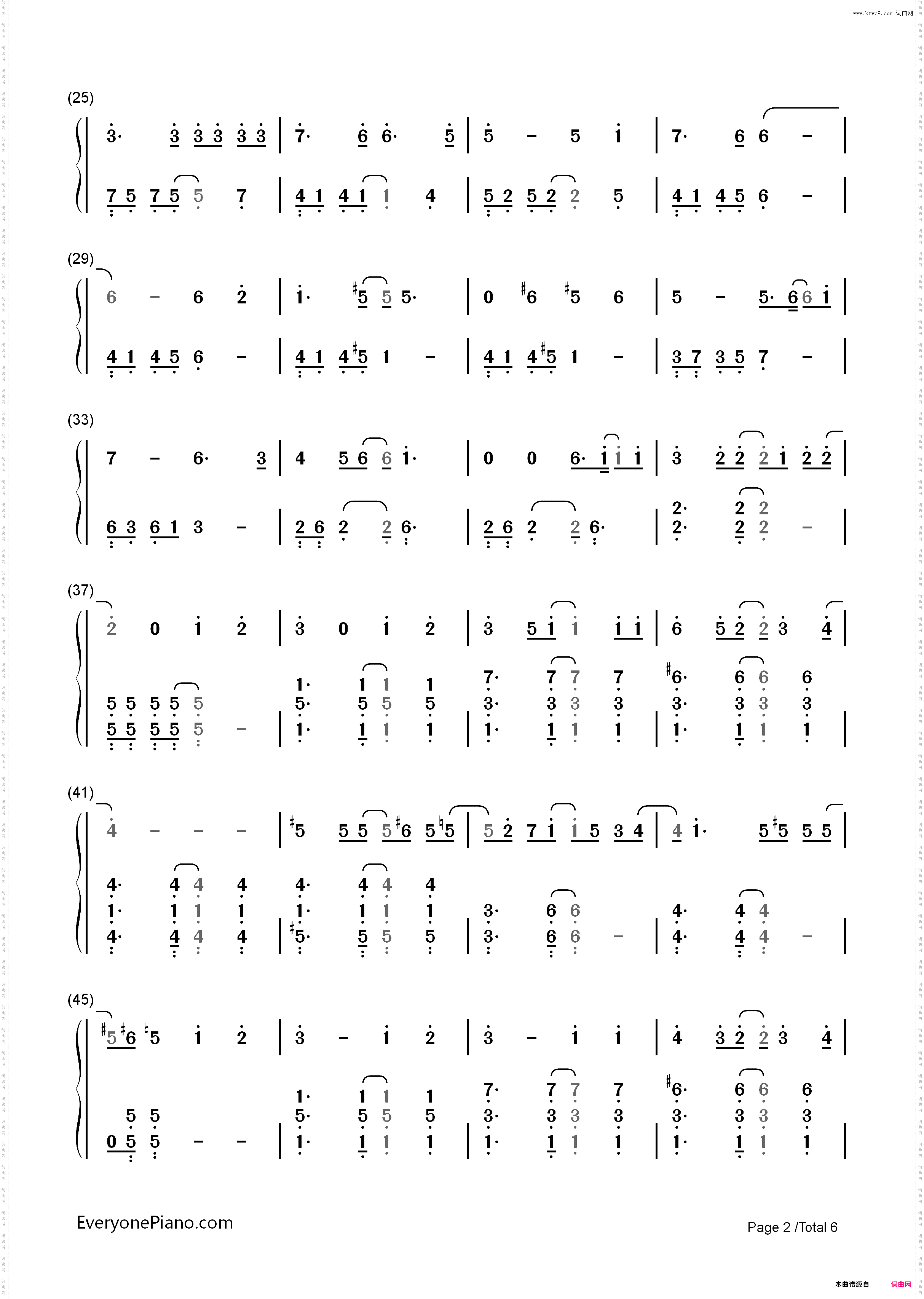 Last Goodbye-乐童音乐家_简谱版