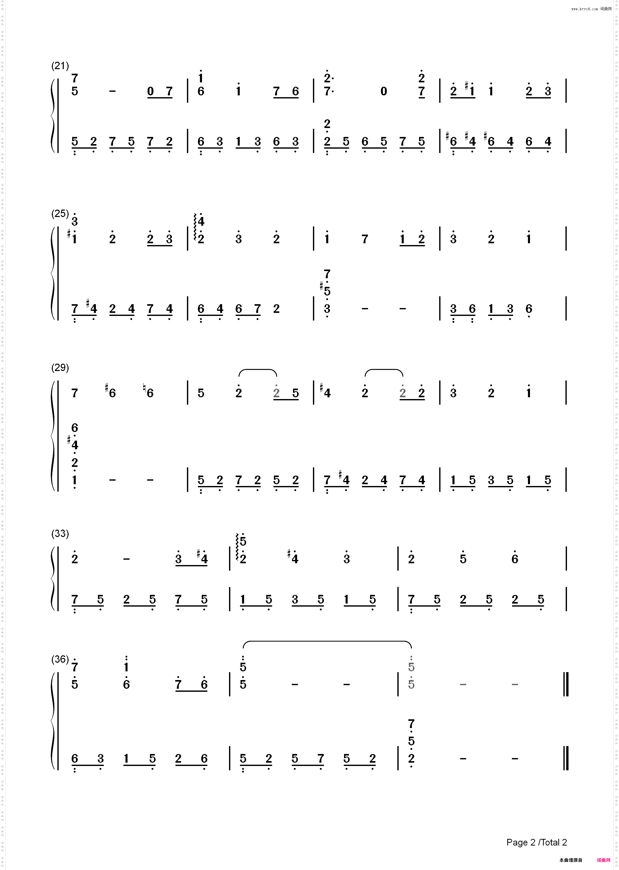 重新开始-Restart-千与千寻插曲_简谱版