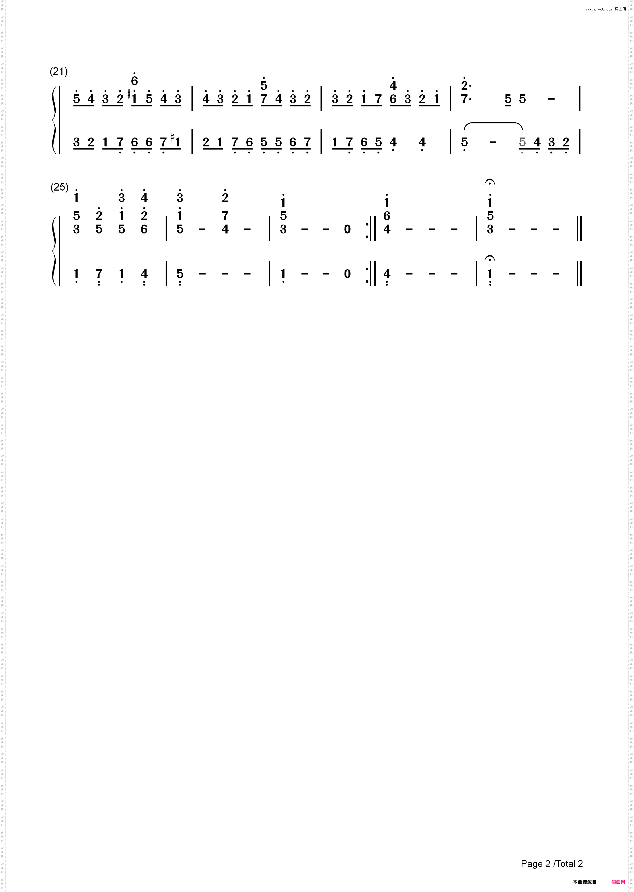 **歌曲 - Angels We Have Heard on High_简谱版