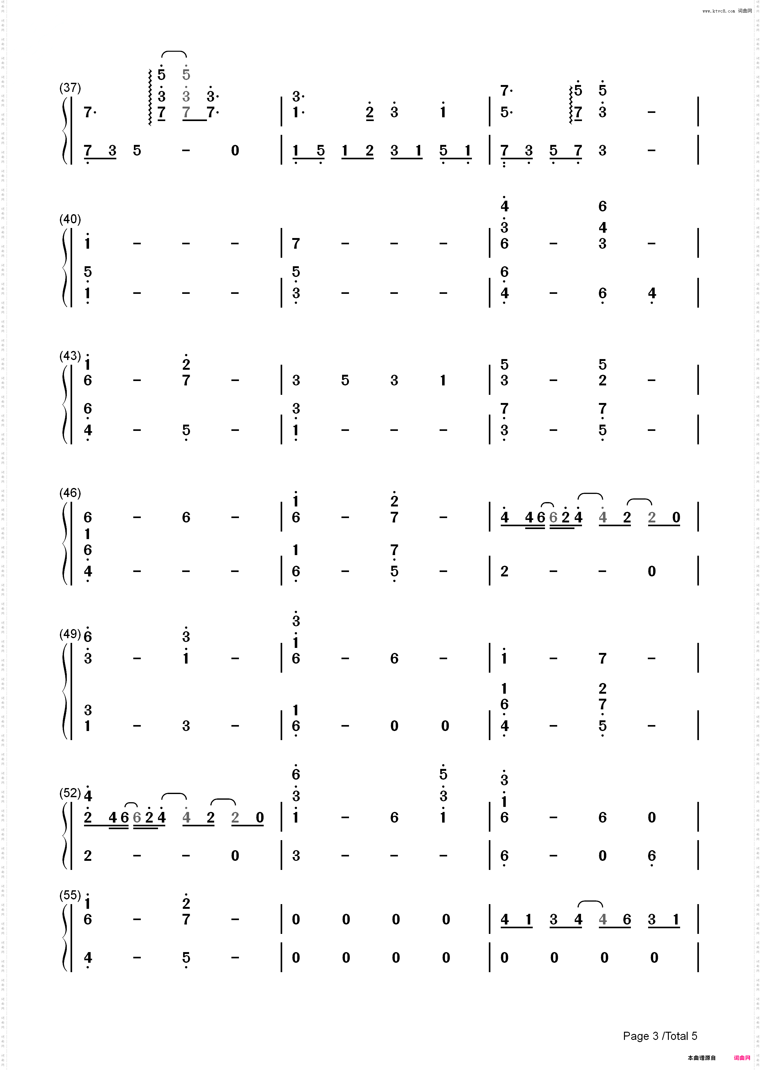 Everythings Alright-游戏去月球To the Moon插曲_简谱版