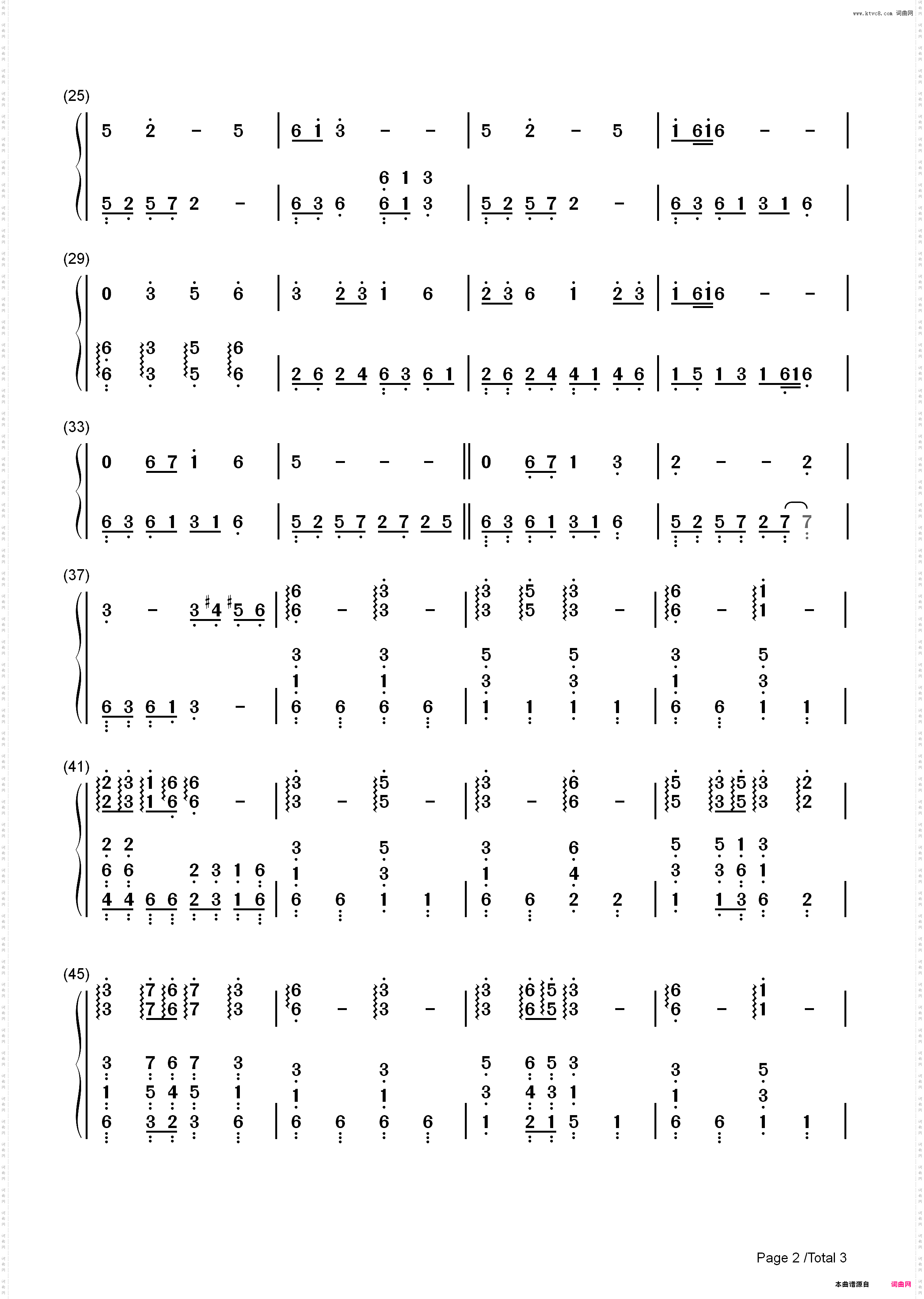 英雄的黎明-卡通电影《三国志》片头曲_简谱版