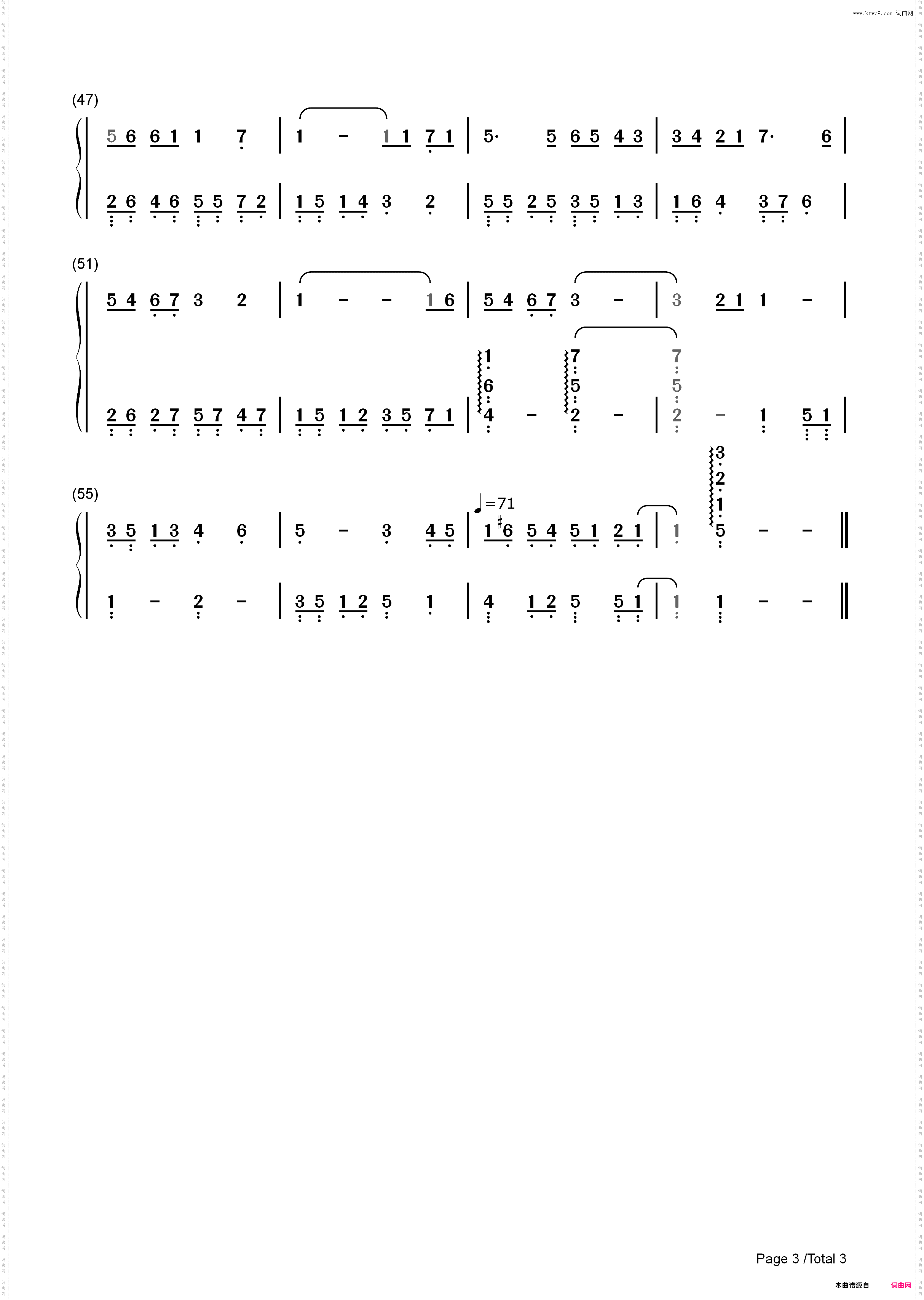 我不愿让你一个人-五月天_简谱版