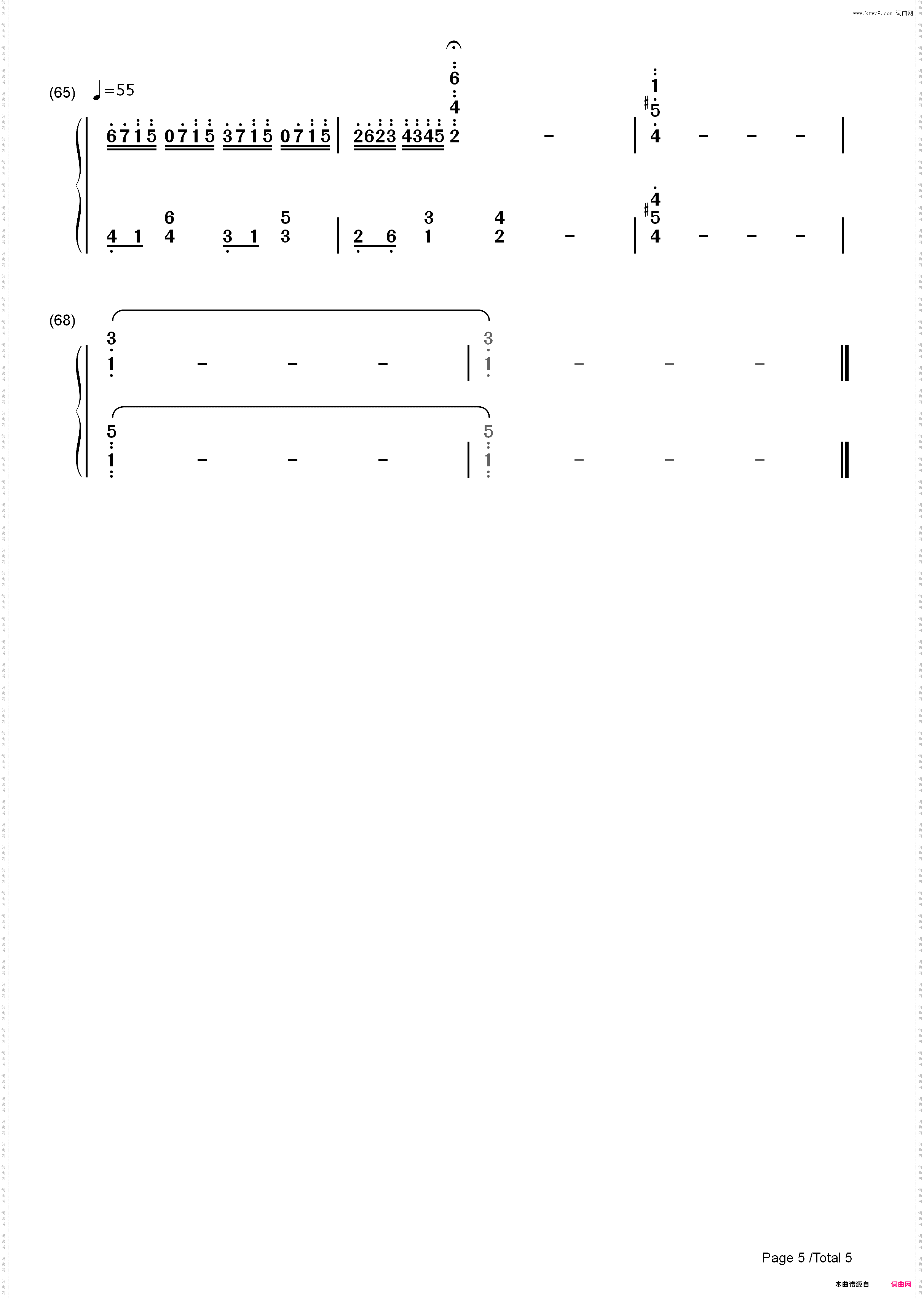 What Makes You Beautiful_简谱版