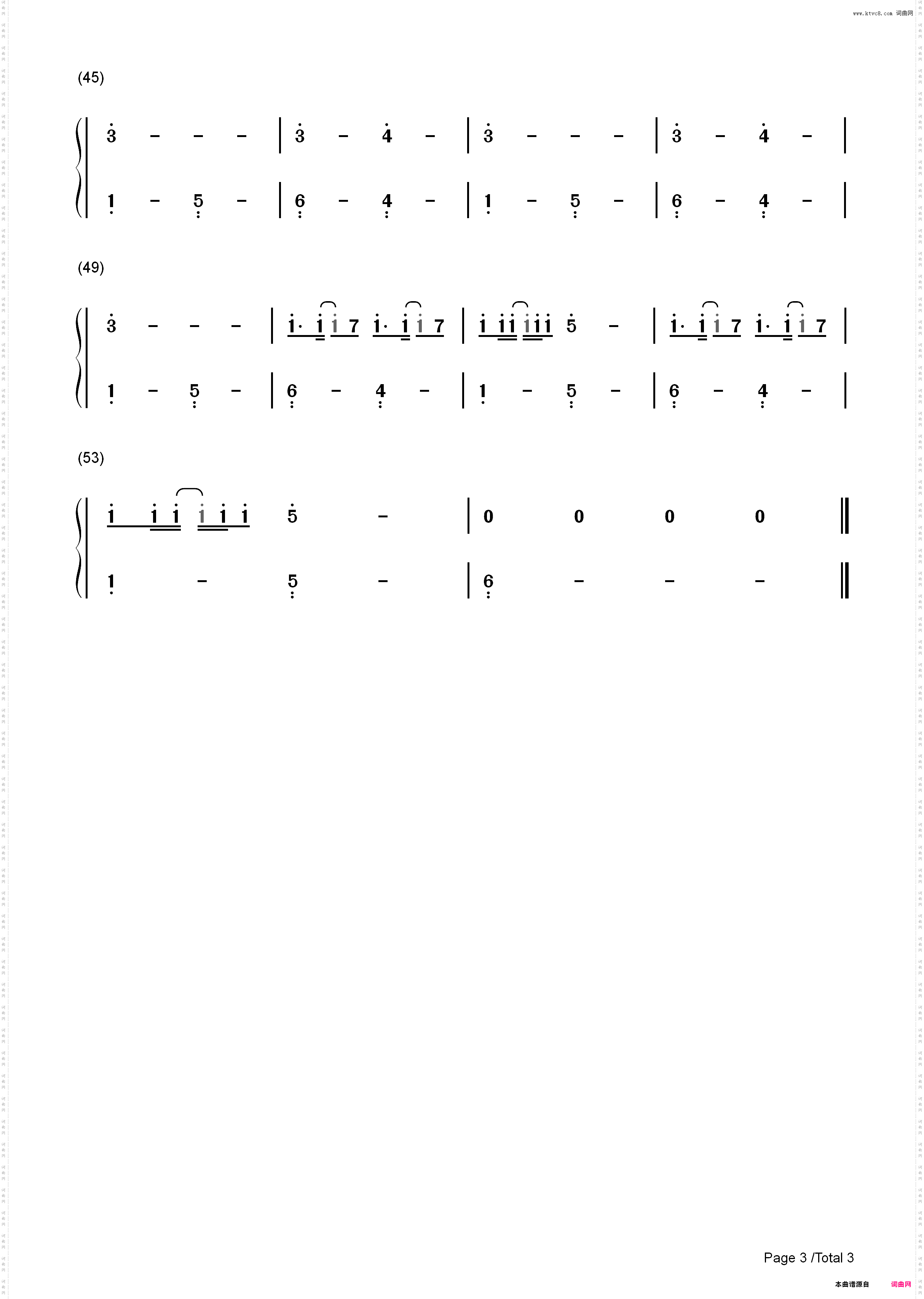 International Love-Pitbull_简谱版