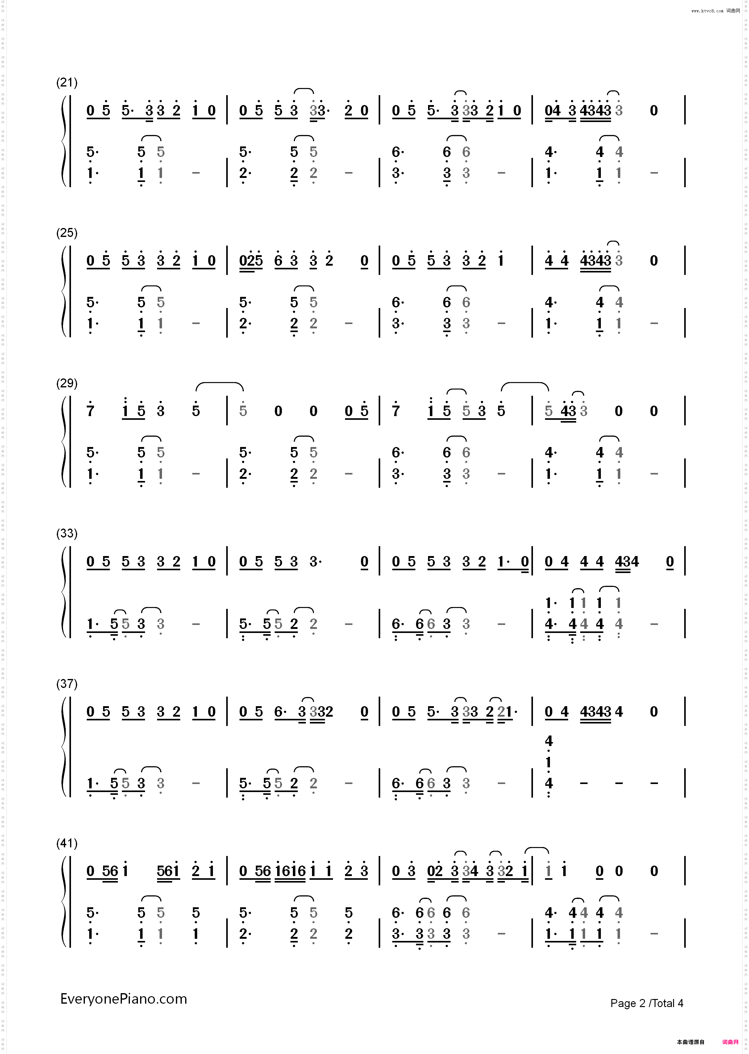Say You Wont Let Go-James Arthur_简谱版